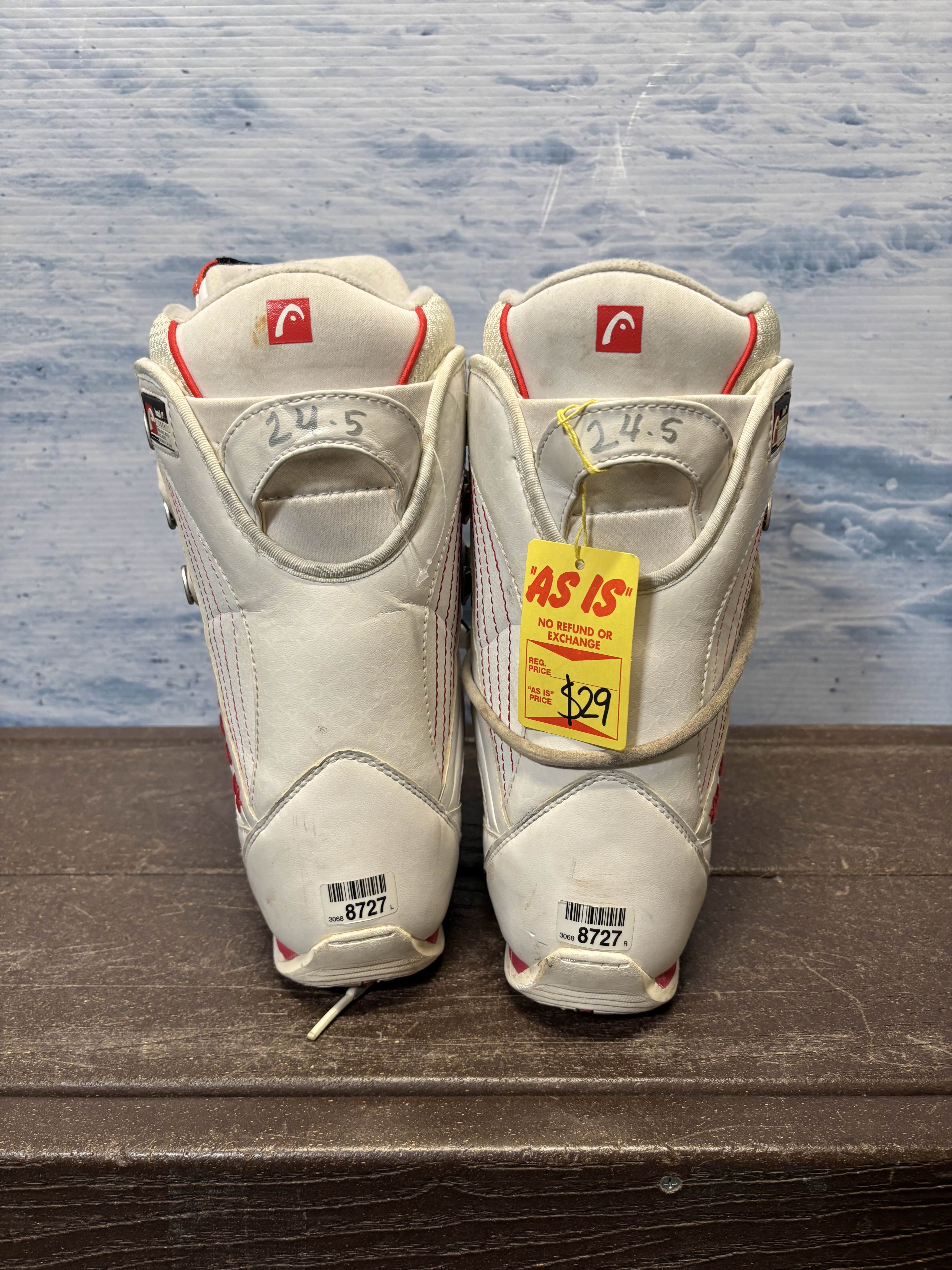 Used Head Zora 24.5 Lace Up Snowboard Boots