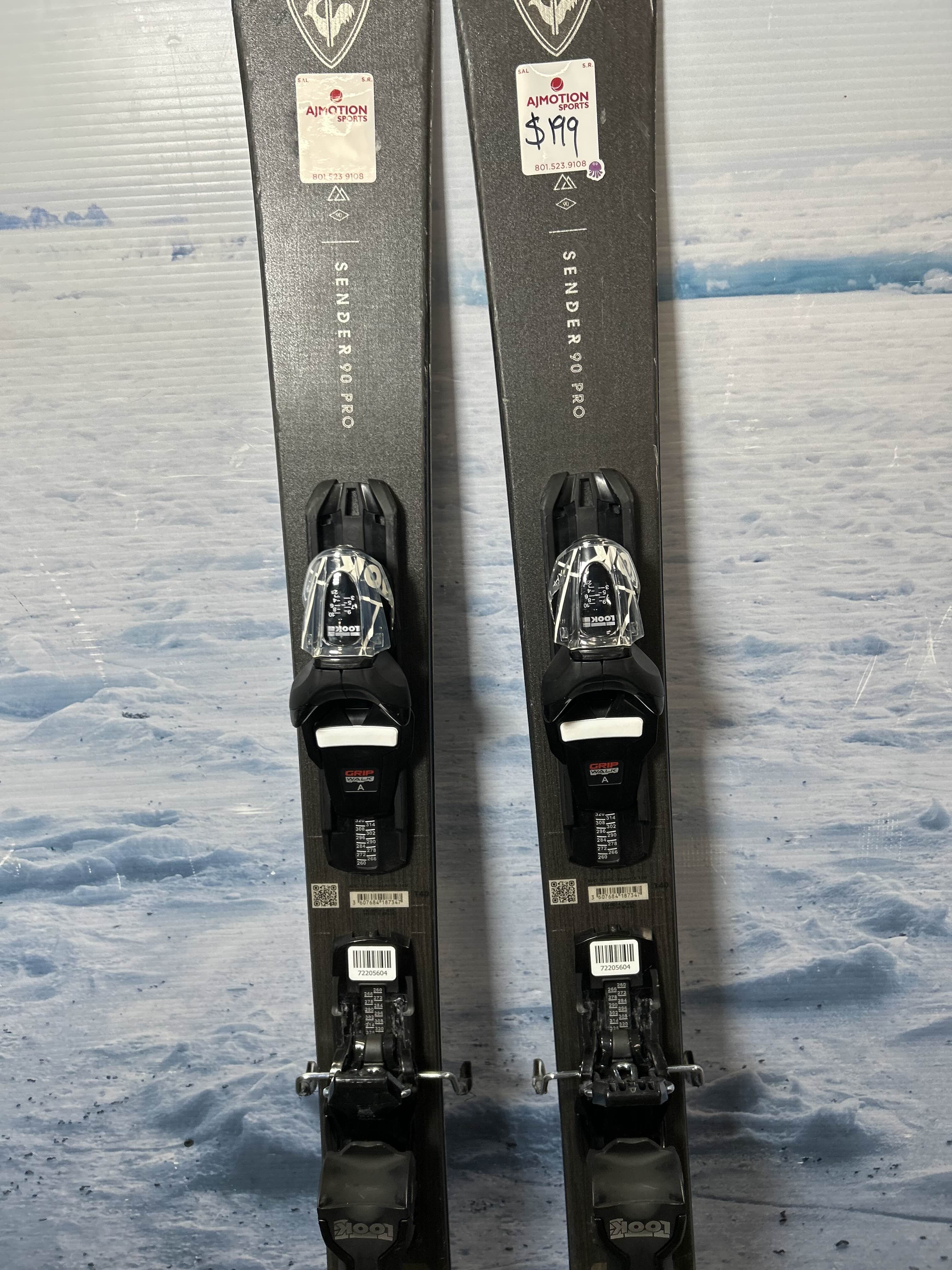 Used Rossignol Sender 90 Pro Ski - 140CM W/ Look Xpress 10 GW Demo Binding