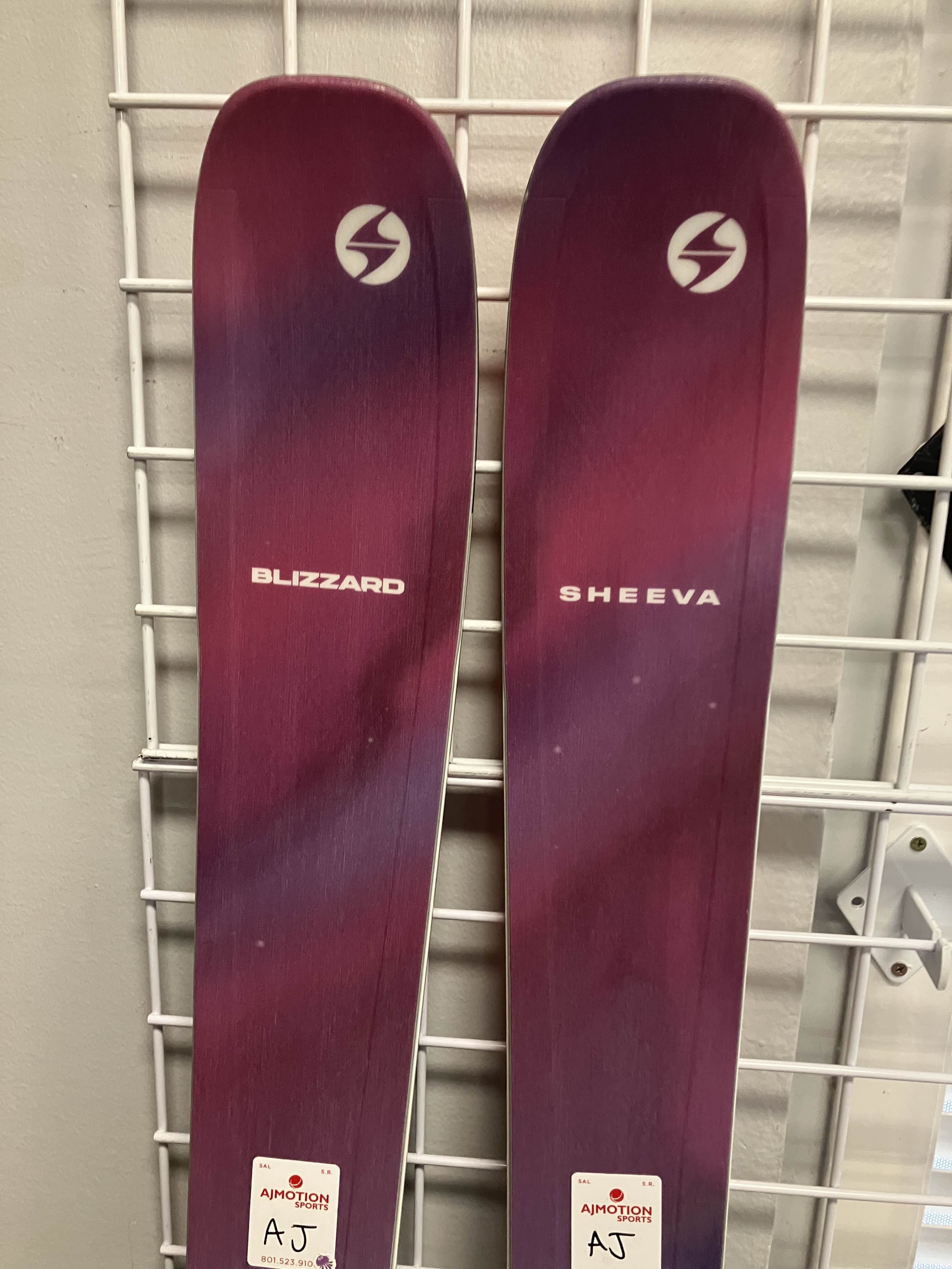 Used Blizzard Sheeva 10 156cm Skis w/ Atomic Strive 11 GW Bindings