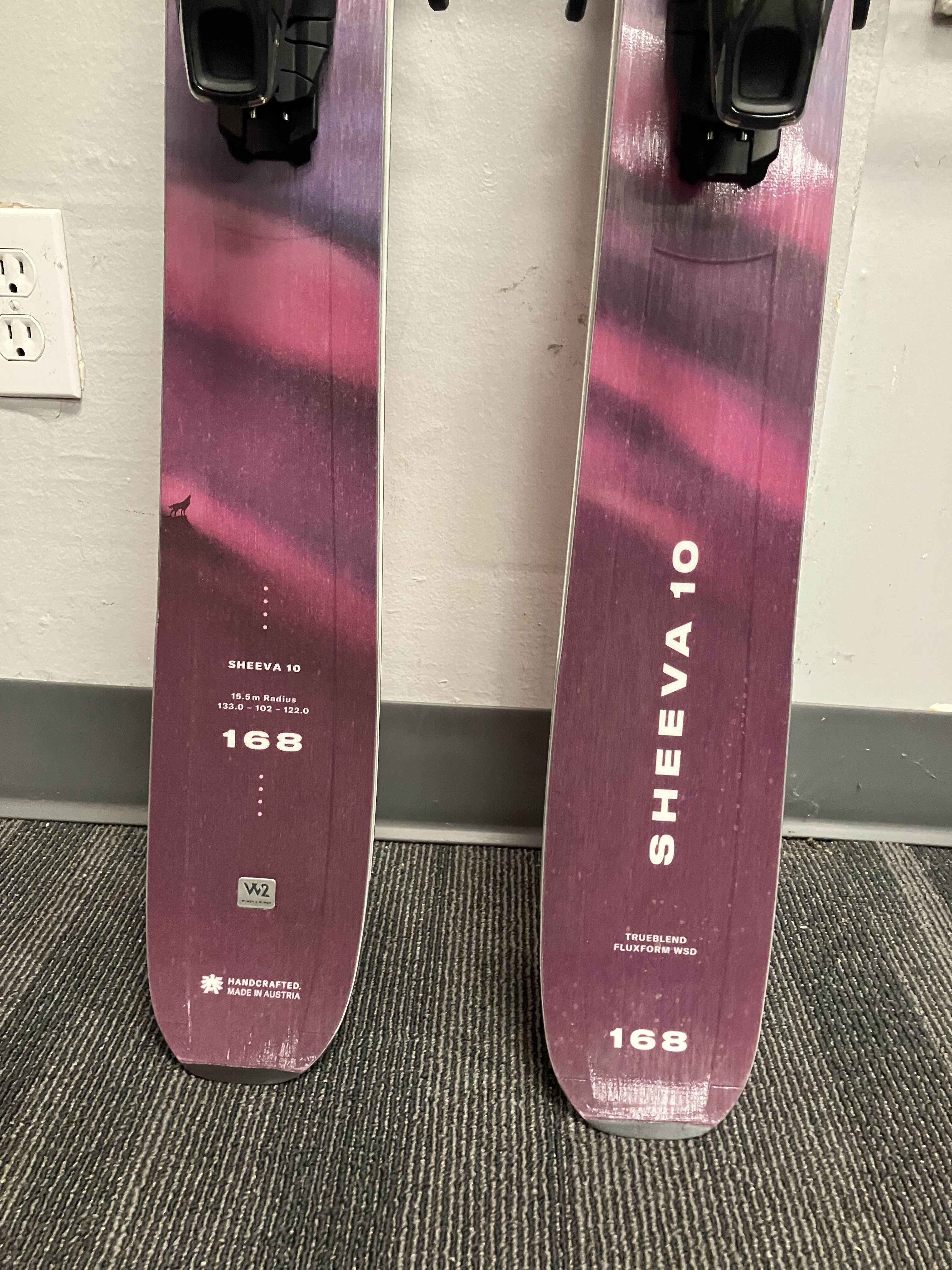 Used Blizzard Sheeva 10 168cm Skis w/ Atomic Strive 11 GW Bindings
