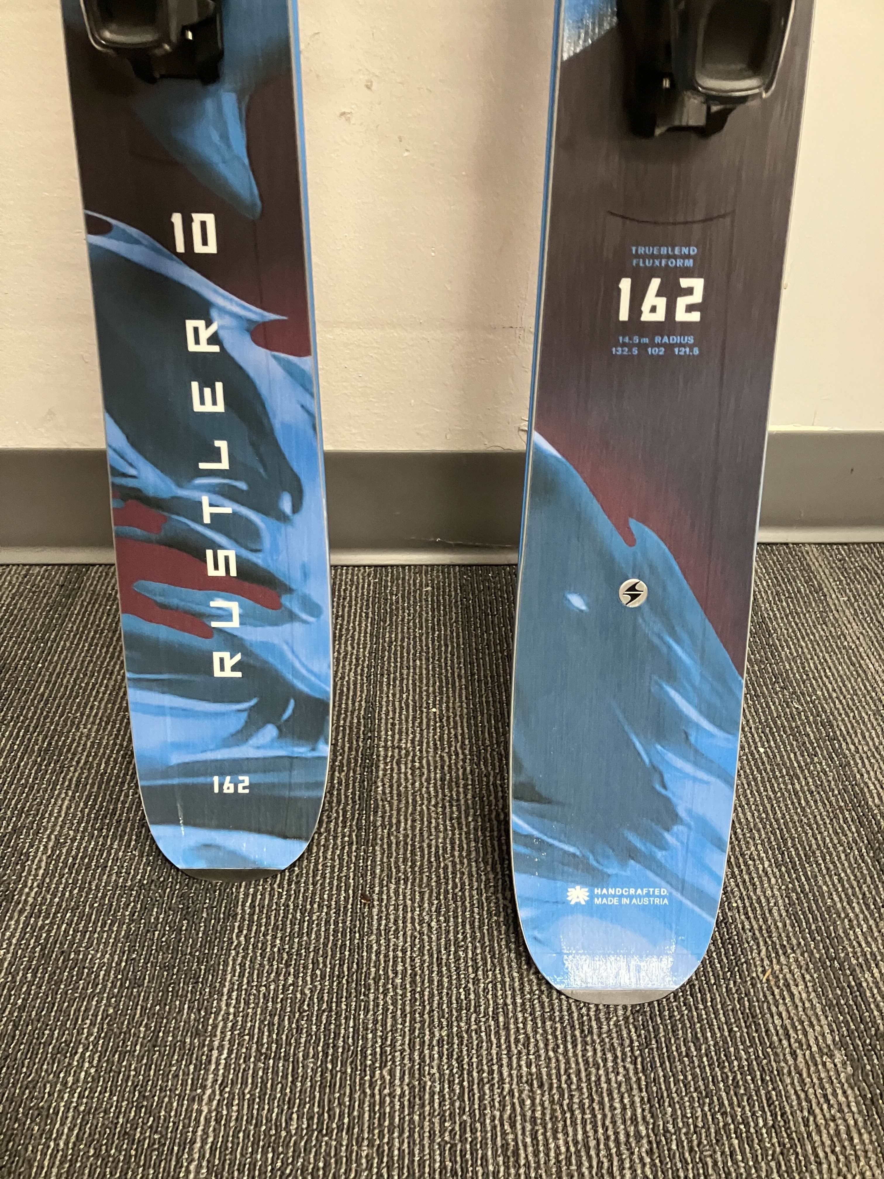 Used Blizzard Rustler 10 162cm Skis w/ Atomic Strive 11 GW Bindings