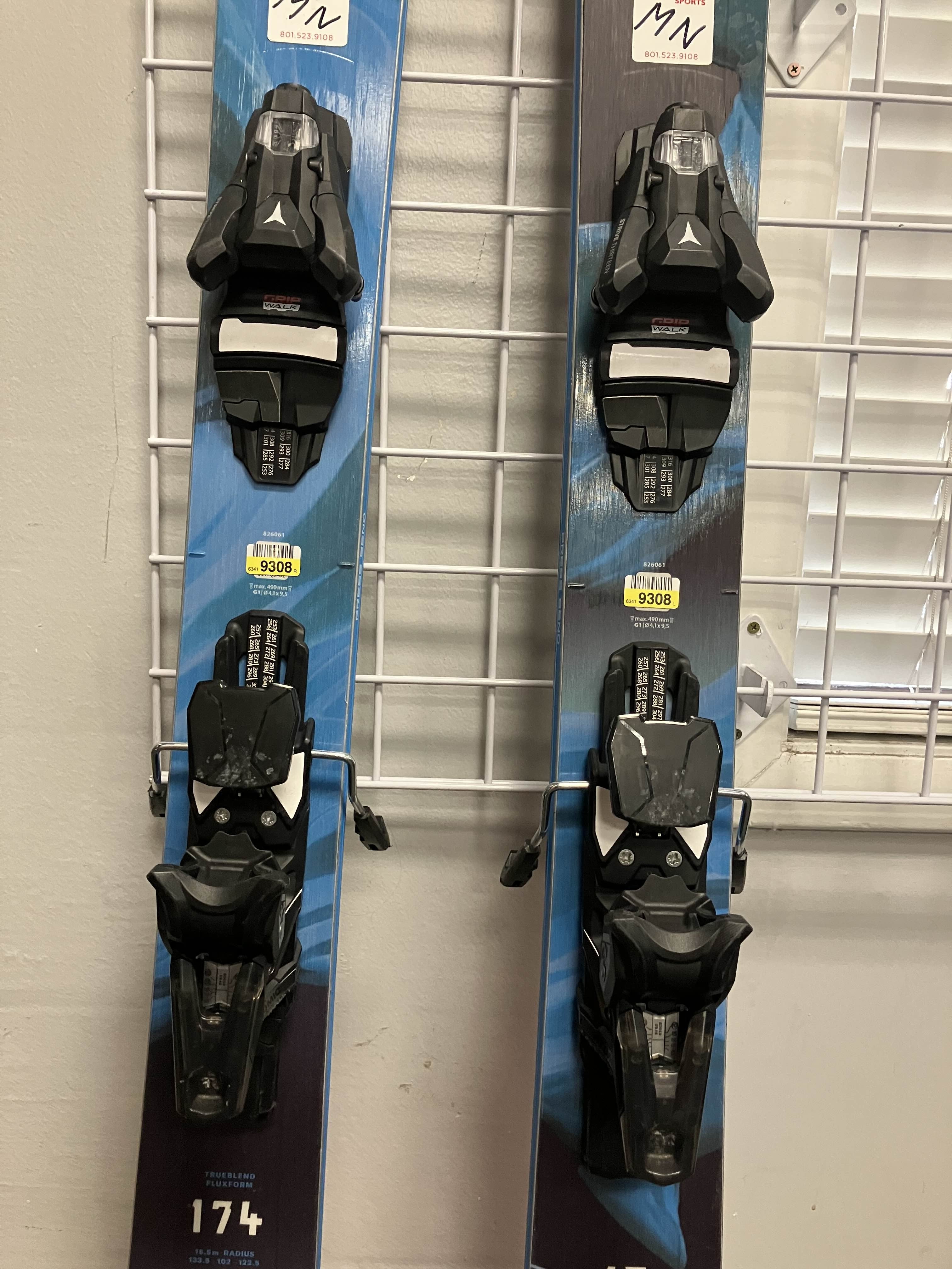 Used Blizzard Rustler 10 174cm Skis w/ Atomic Strive 11 GW Bindings