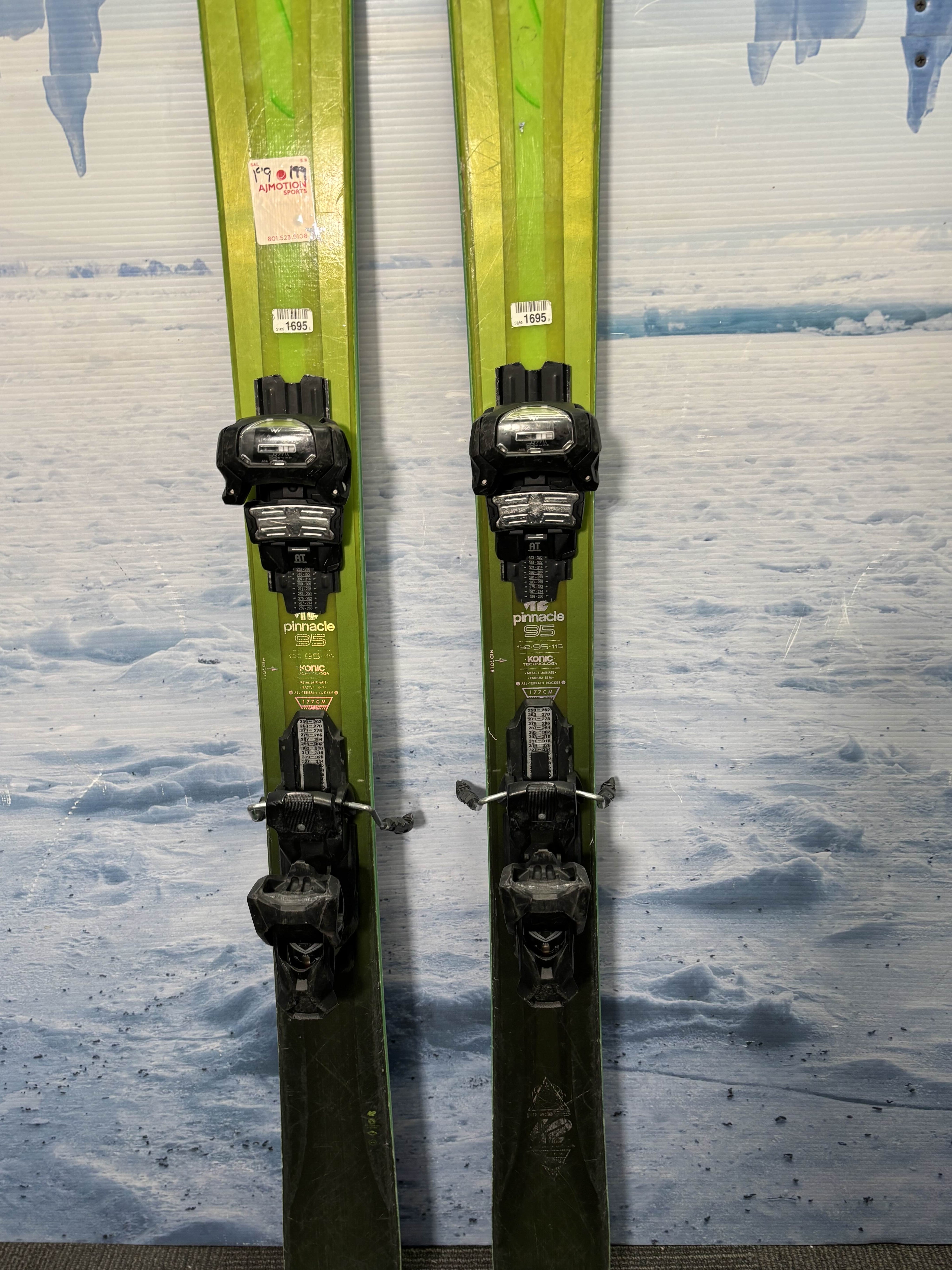 Used K2 Pinnacle 95 Ski 177cm w/ Tyrolia Attack 13 Rental Binding