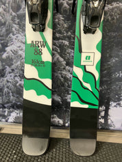 Lightly Used Armada ARW 88 161cm Skis w/ ATOMIC NR Strive 11 GW Demo Binding