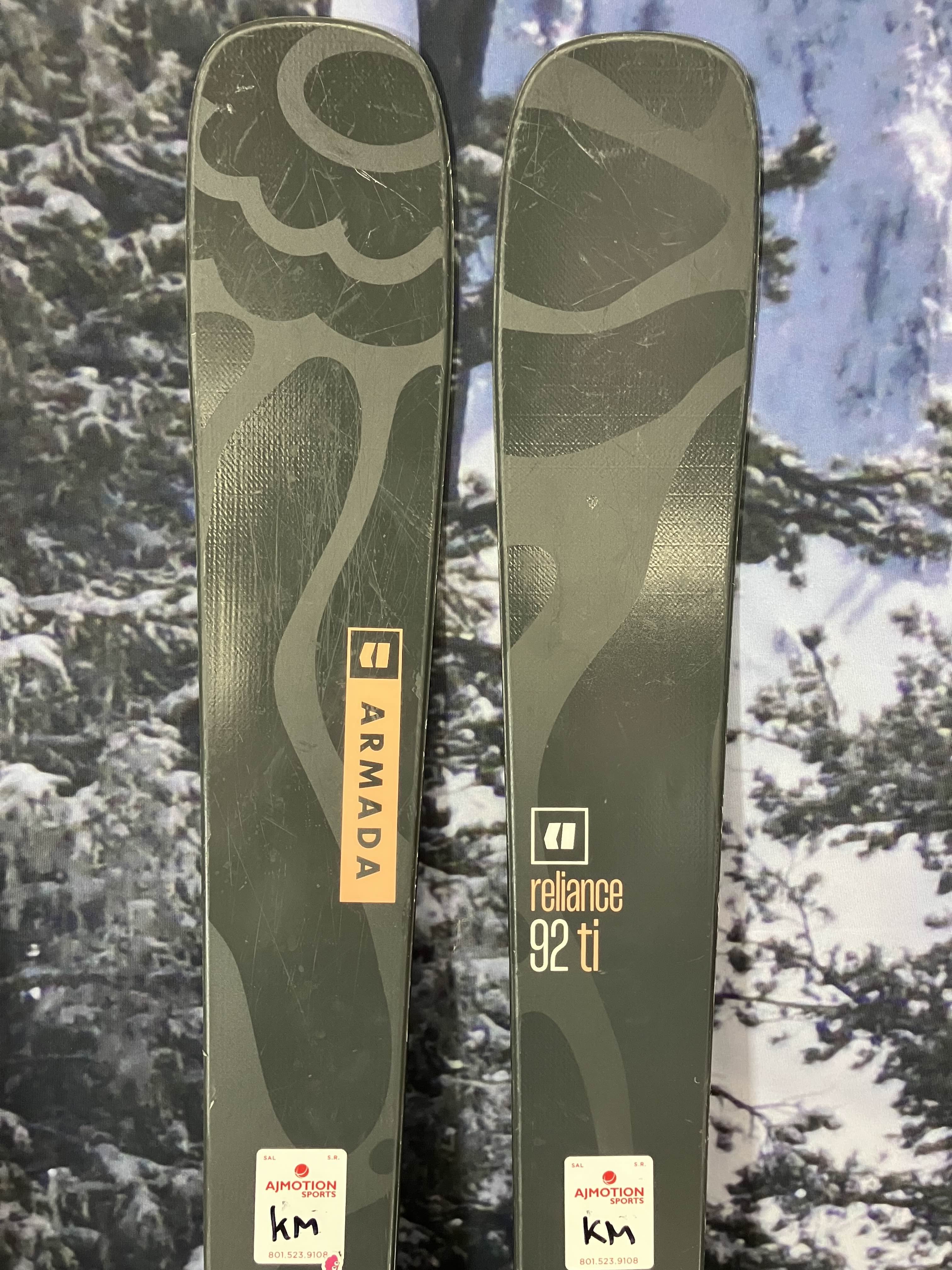 Used Armada Reliance 92 Ti 156cm Skis w/ ATOMIC NR Strive 11 GW Demo Binding