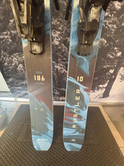 Blizzard Rustler 10 186cm Skis w/ ATOMIC NR Strive 13 GW Demo Binding -Lightly Used 2026