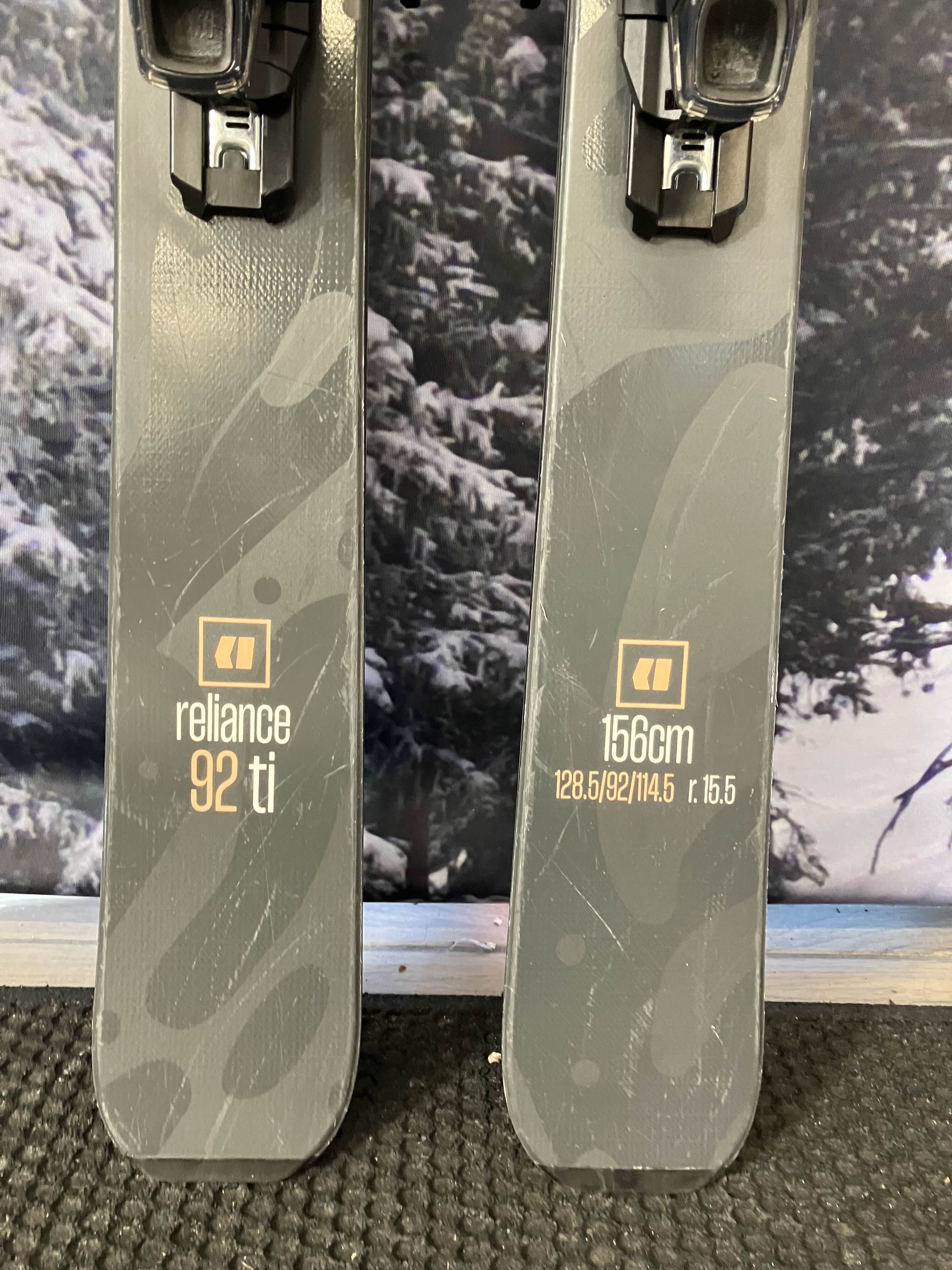 Used Armada Reliance 92 Ti 156cm Skis w/ ATOMIC NR Strive 11 GW Demo Binding