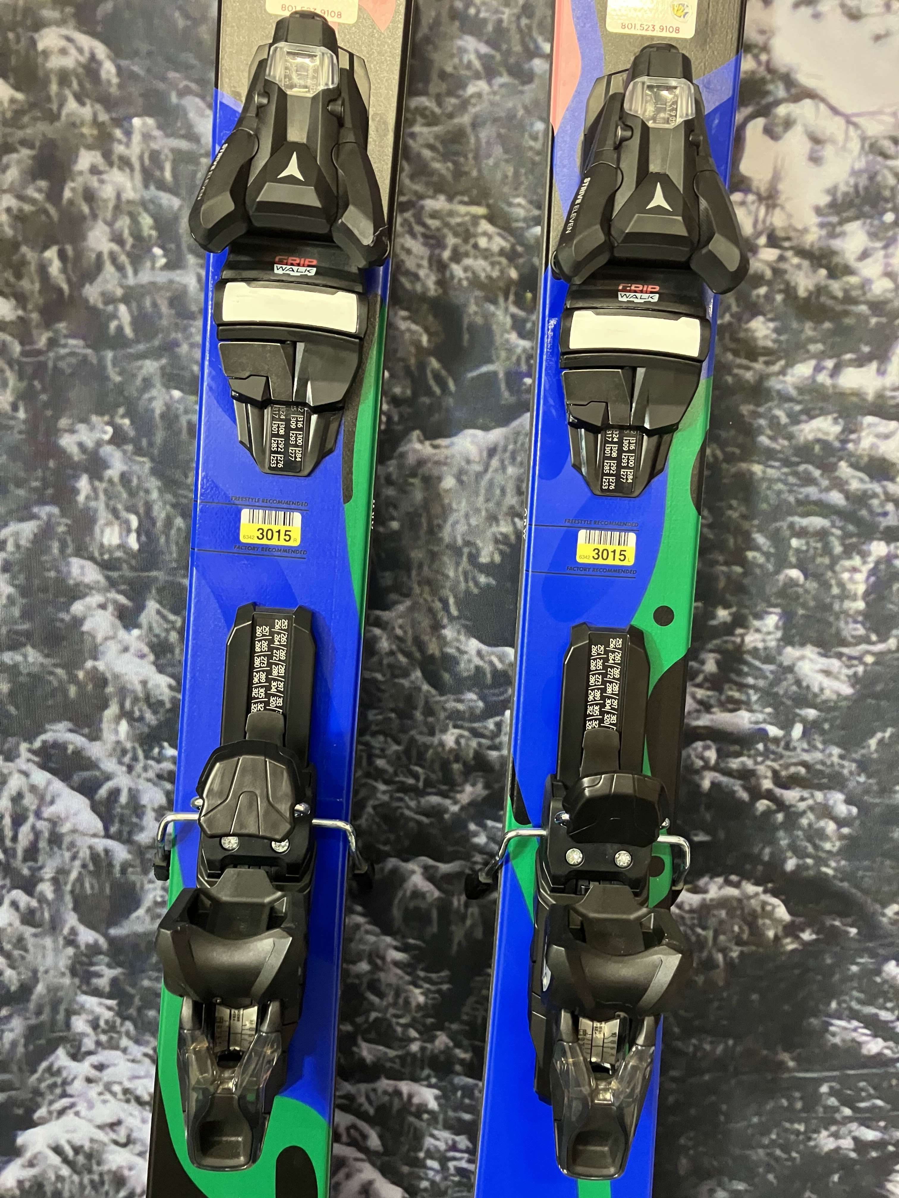Lightly Used Armada ARW 94 164cm Skis w/ ATOMIC NR Strive 11 GW Demo Binding