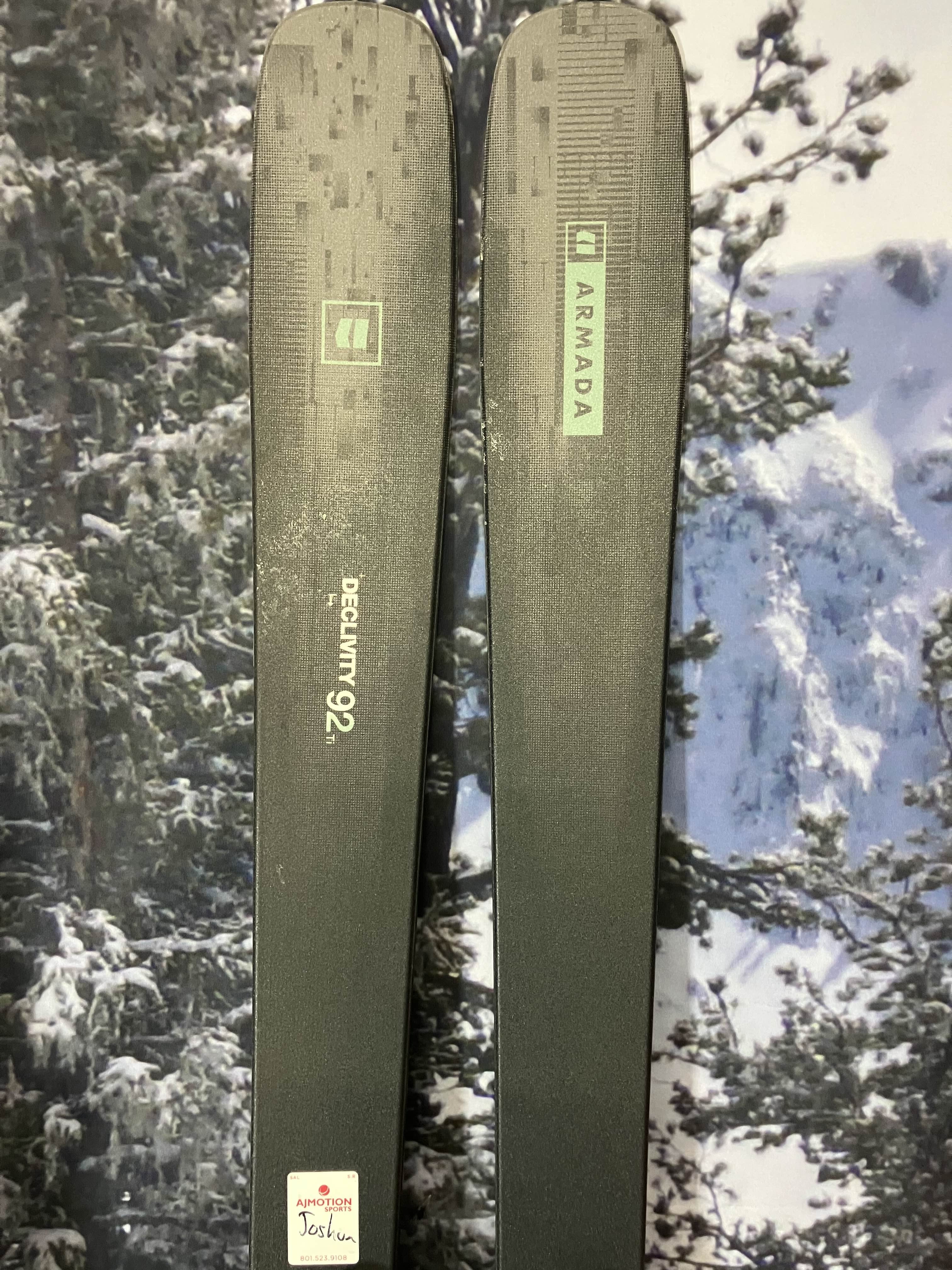 Used Armada Declivity 92 Ti 188cm Skis w/ Armada Strive 11 Demo Bindings