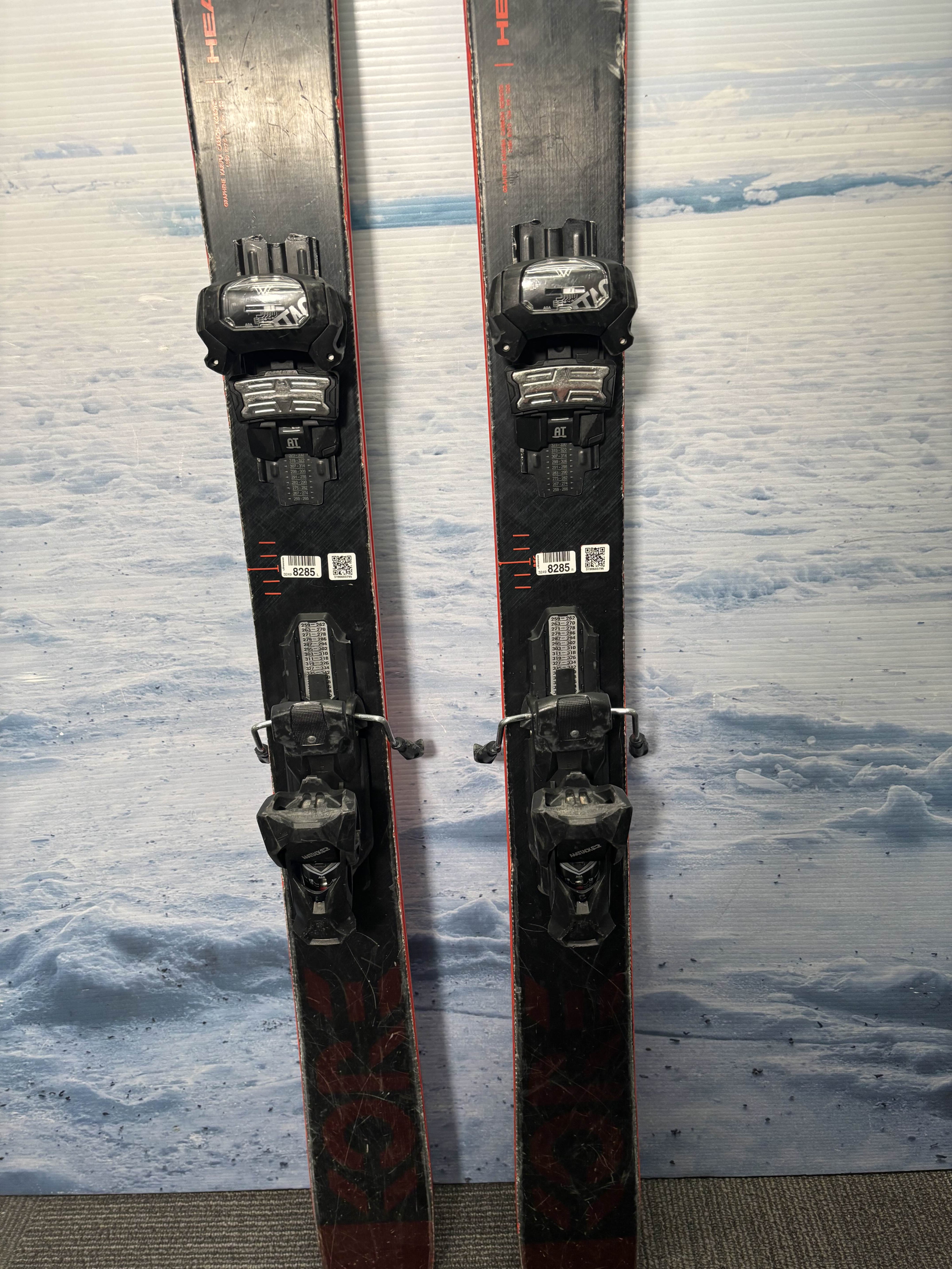 Used Head Kore 99 Ski 180cm w/ Tyrolia Attack 13 Rental Bindings