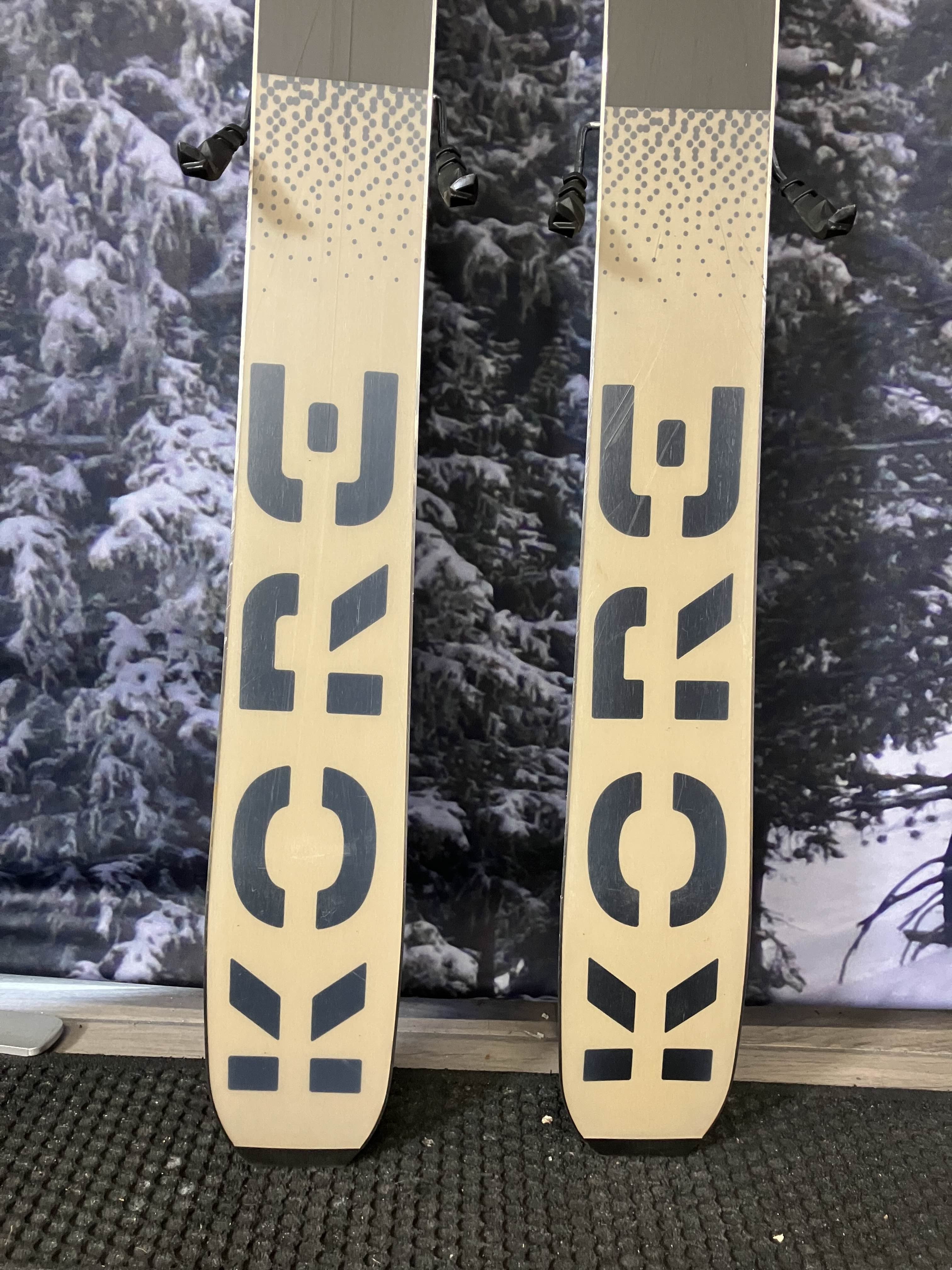 Used Head Kore 94 Ti 163cm Skis w/ Tyrolia Attack LYT 13 Bindings