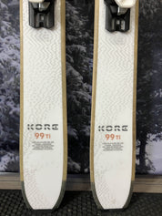 Lightly Used Head Kore 99 Ti 163cm Skis w/ Tyrolia Attack LYT 11 Bindings