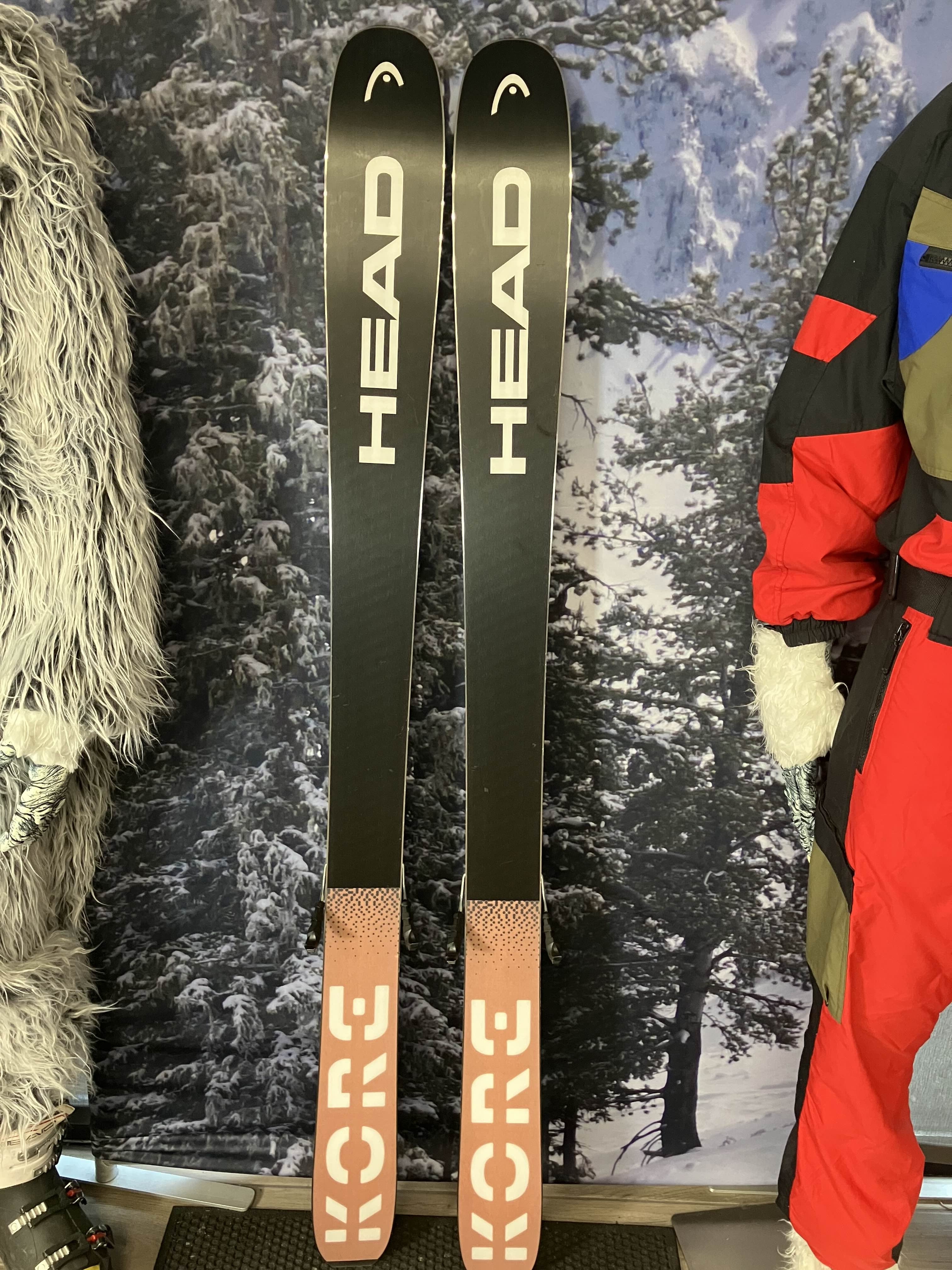 Lightly Used Head Kore 99 Ti 163cm Skis w/ Tyrolia Attack LYT 11 Bindings
