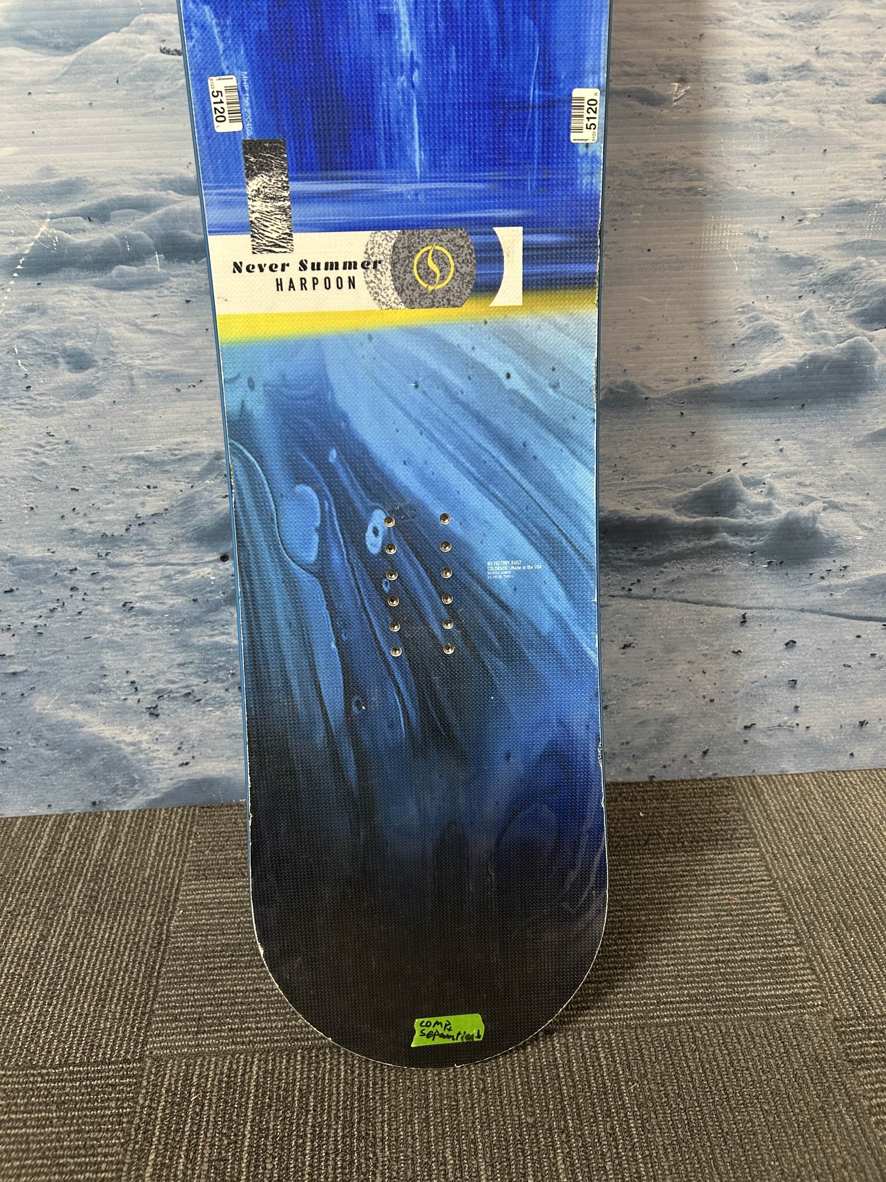 Heavily Used Never Summer Harpoon 156 CM Snowboard