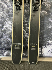 Used Head Kore 94 Ti 191cm Skis w/ Tyrolia Attack LYT 13 Bindings