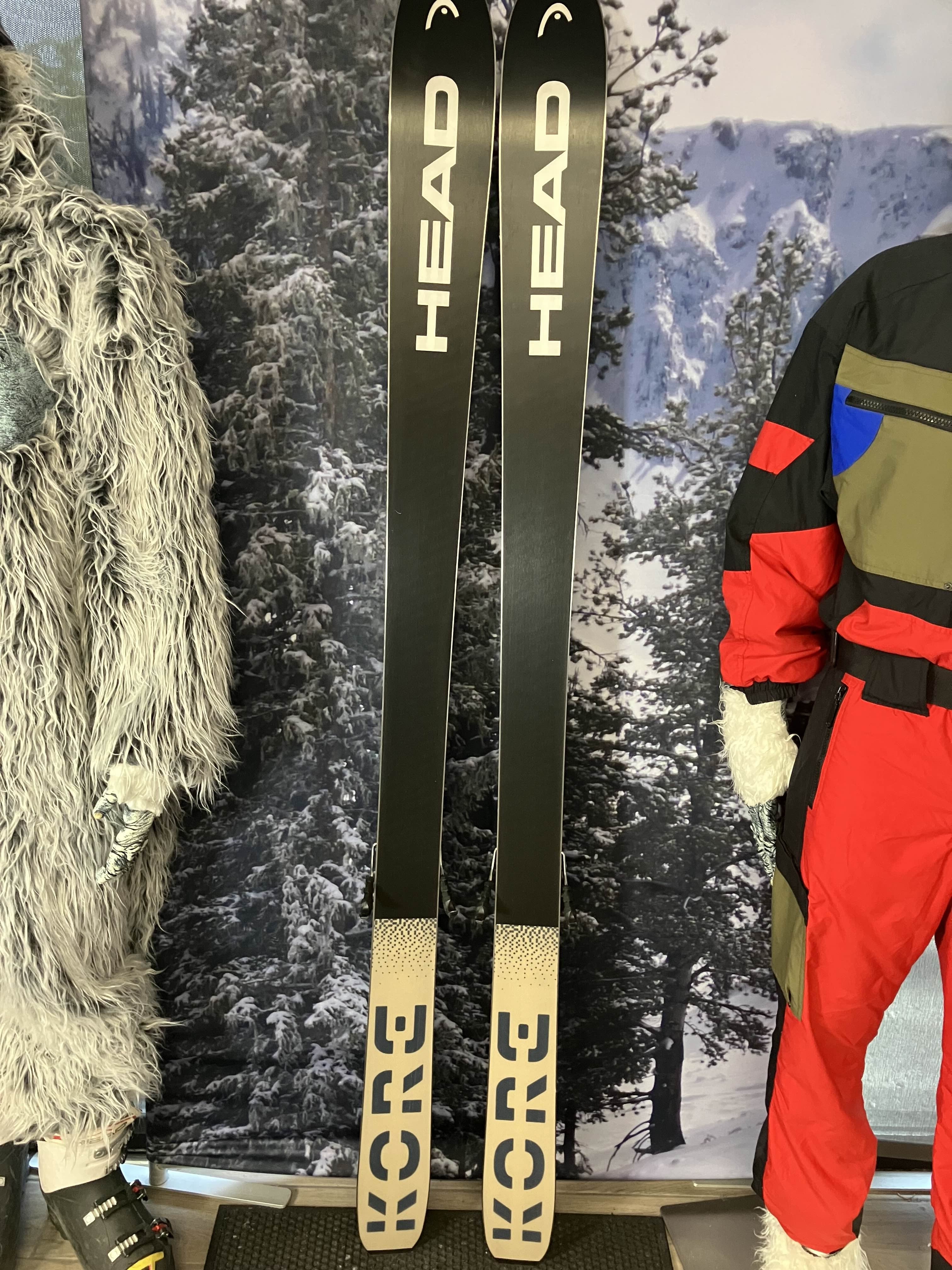 Used Head Kore 94 Ti 191cm Skis w/ Tyrolia Attack LYT 13 Bindings