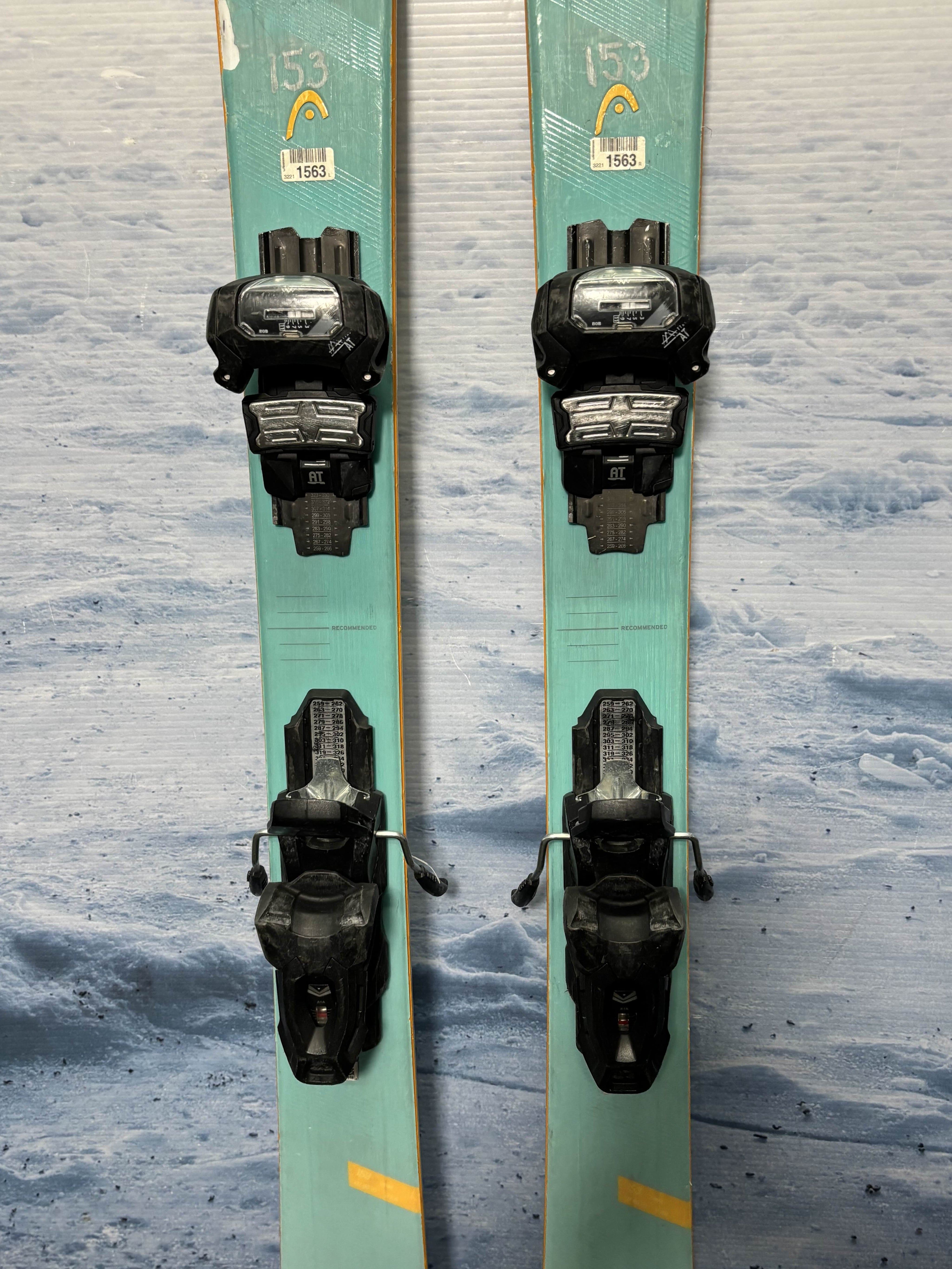 Used Head Wild Joy Ski 153cm w/ Tyrolia Attack 11 Rental Binding