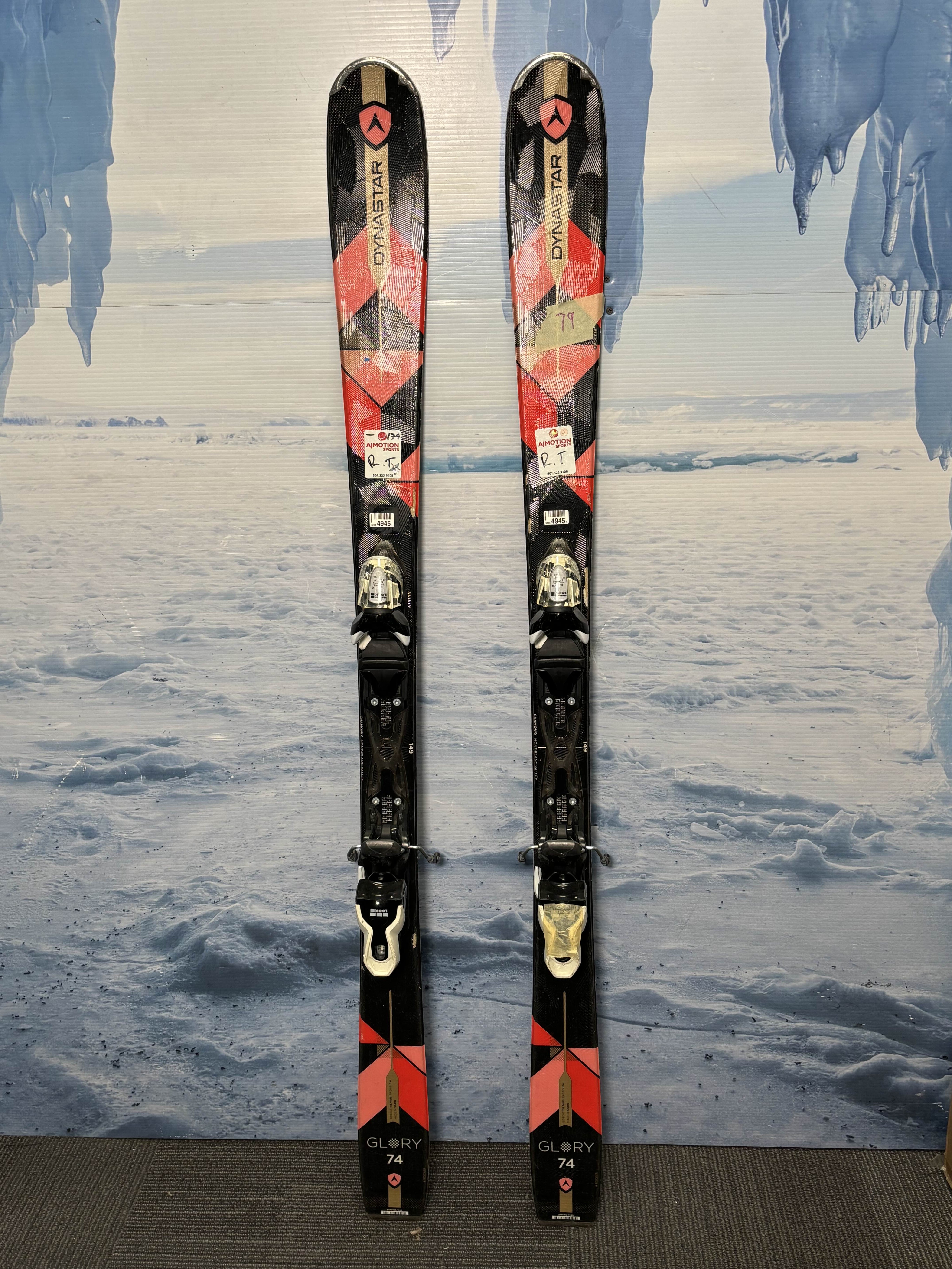 Used Dynastar 74 Ski 146cm w/ Look Xpress 10 Rental Binding