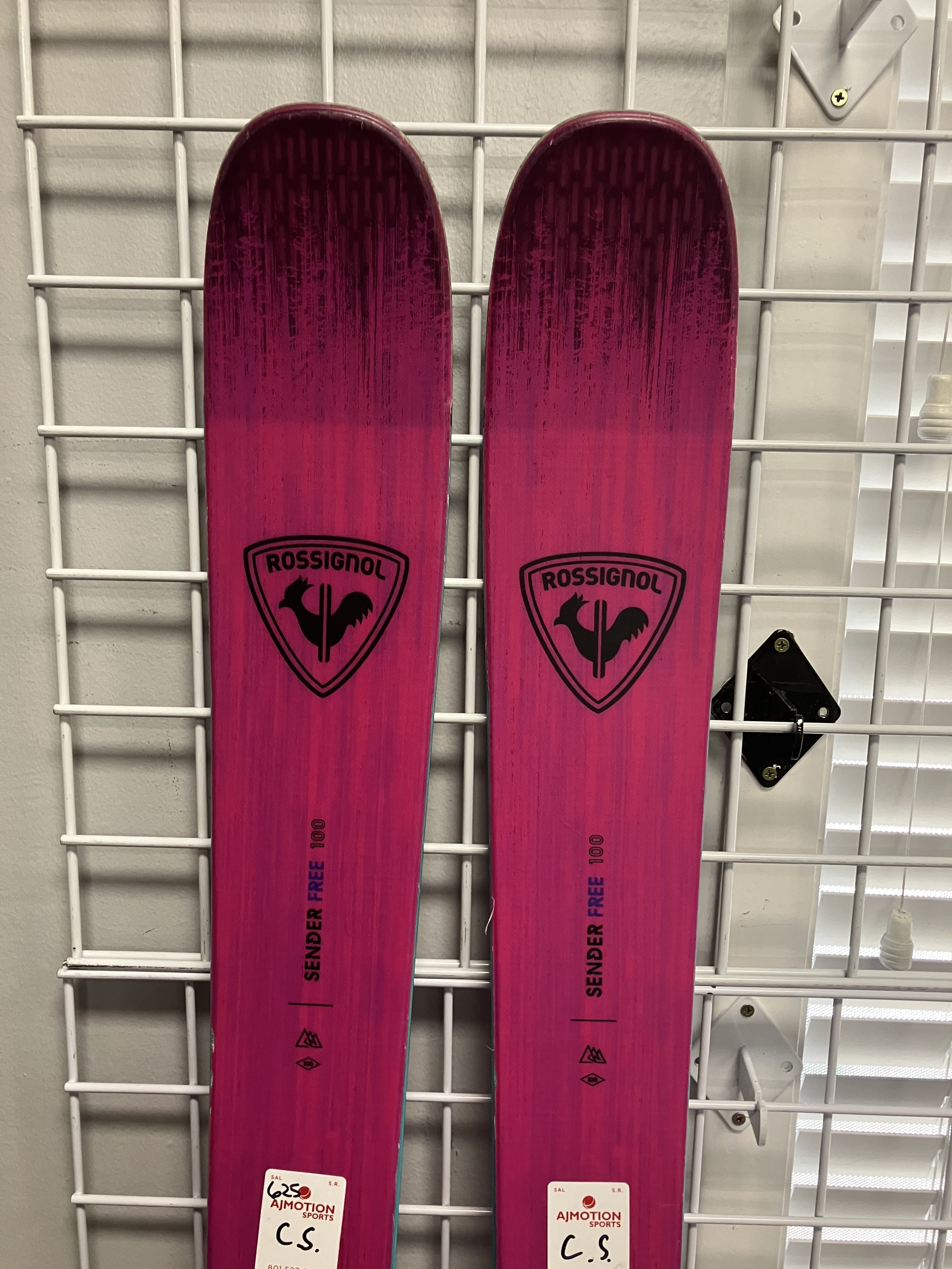 Lightly Used Rossignol Sender Free 100 170cm Skis w/ Atomic Strive 13 Demo Bindings