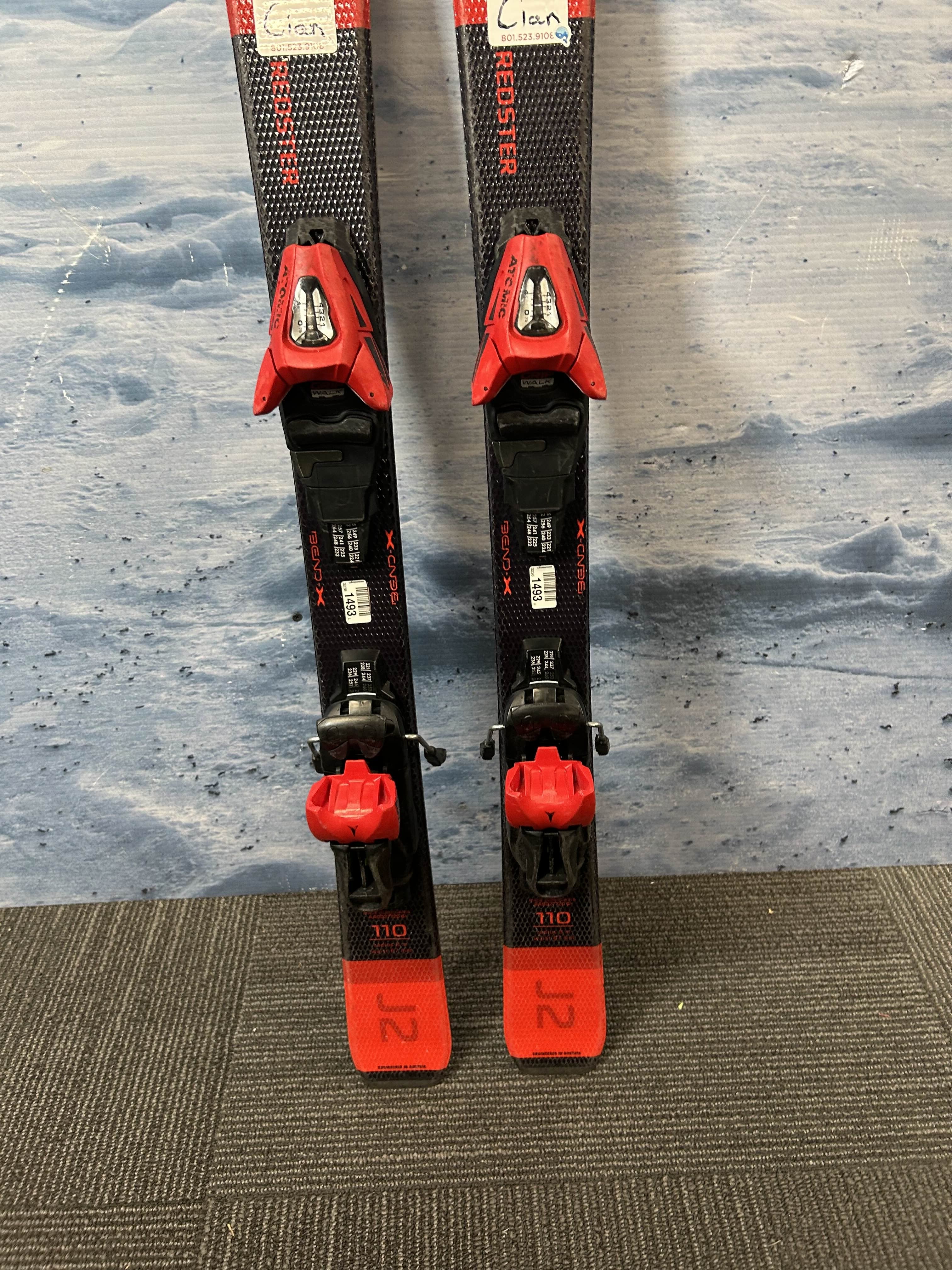 Used Atomic Redster J2 Men's Ski w/ Atomic C-five Gw Demo Bindings - 110CM