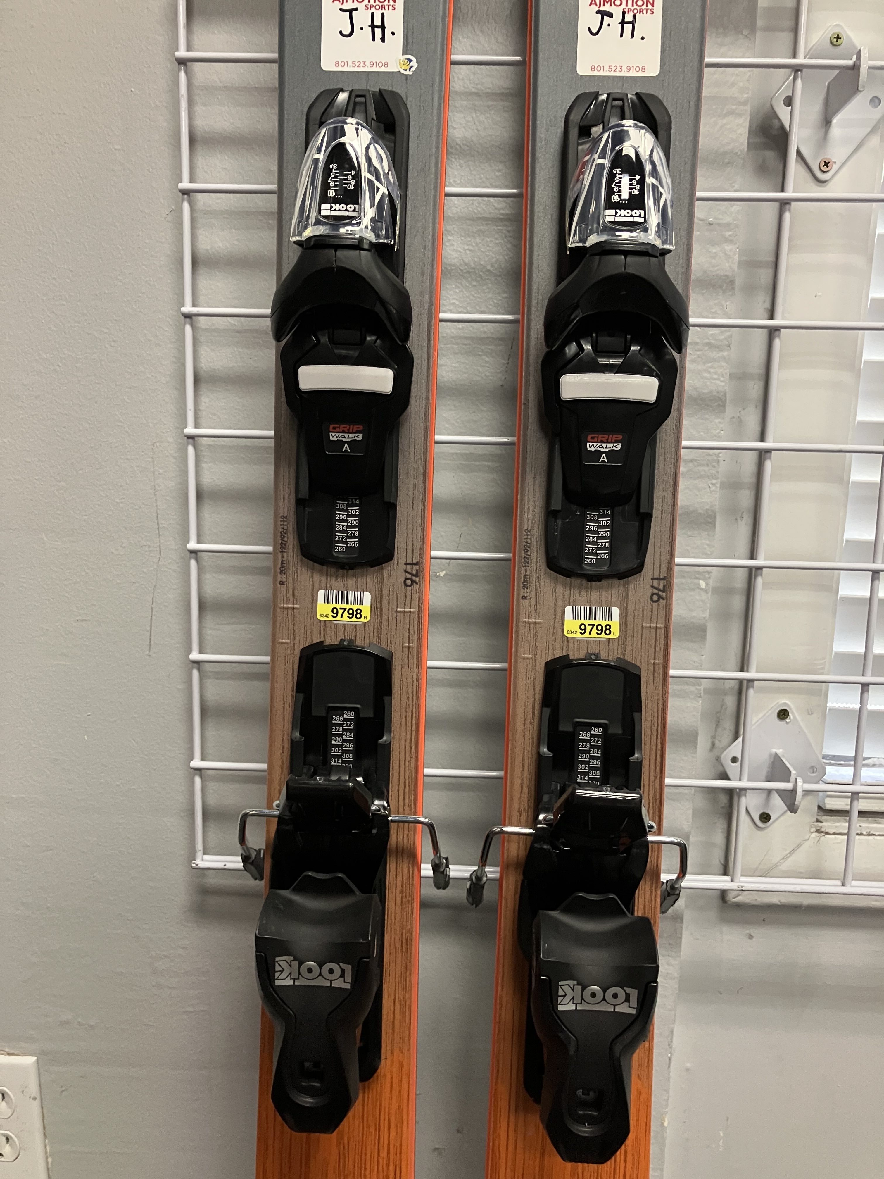 Used Rossignol Sender Soul 92 176cm w/ Look Xpress 11 GW Adjustable Bindings