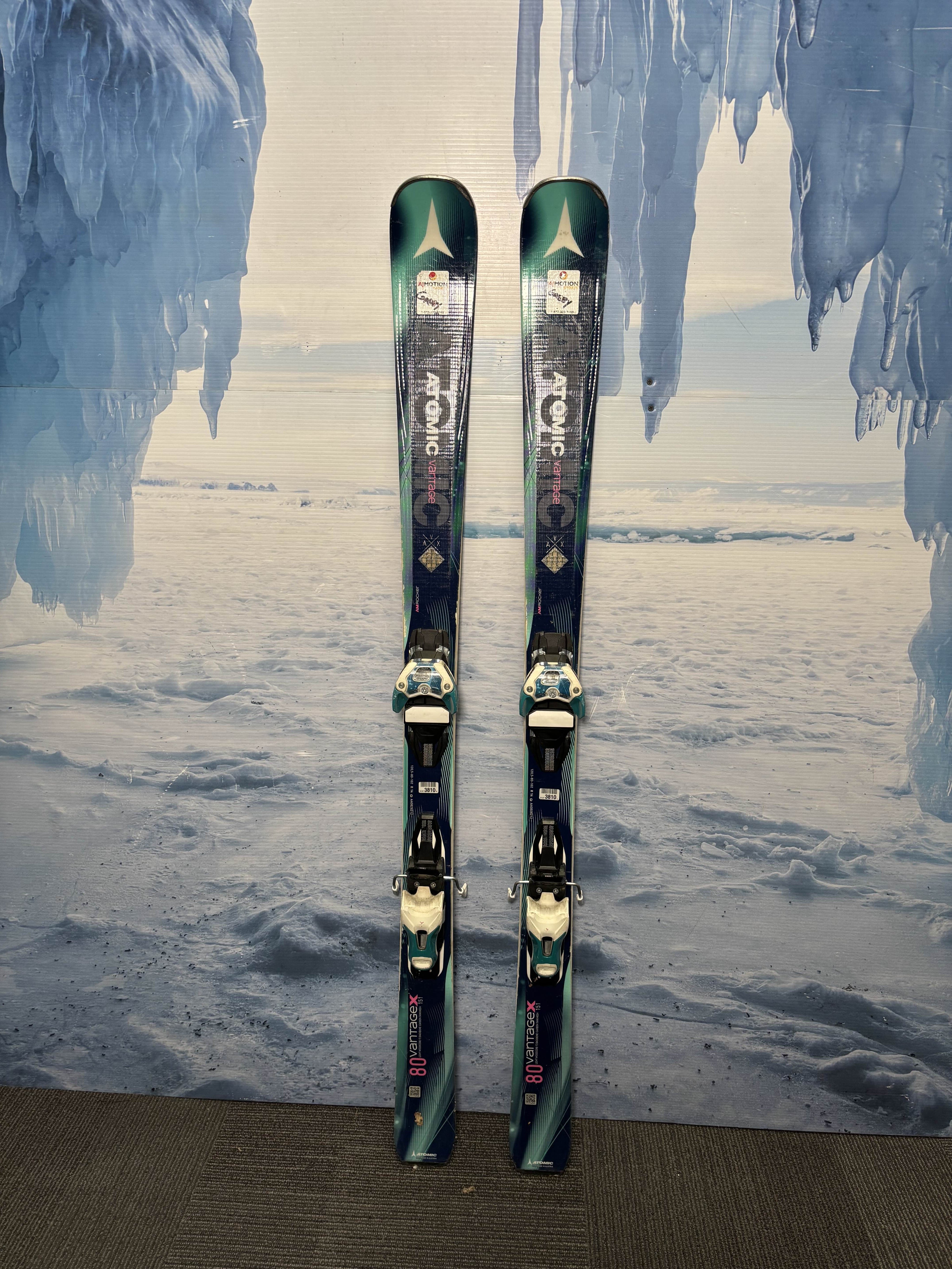 Used Atomic Vantage 80 Ski 151cm w/ Atomic 10 Rental Bindings