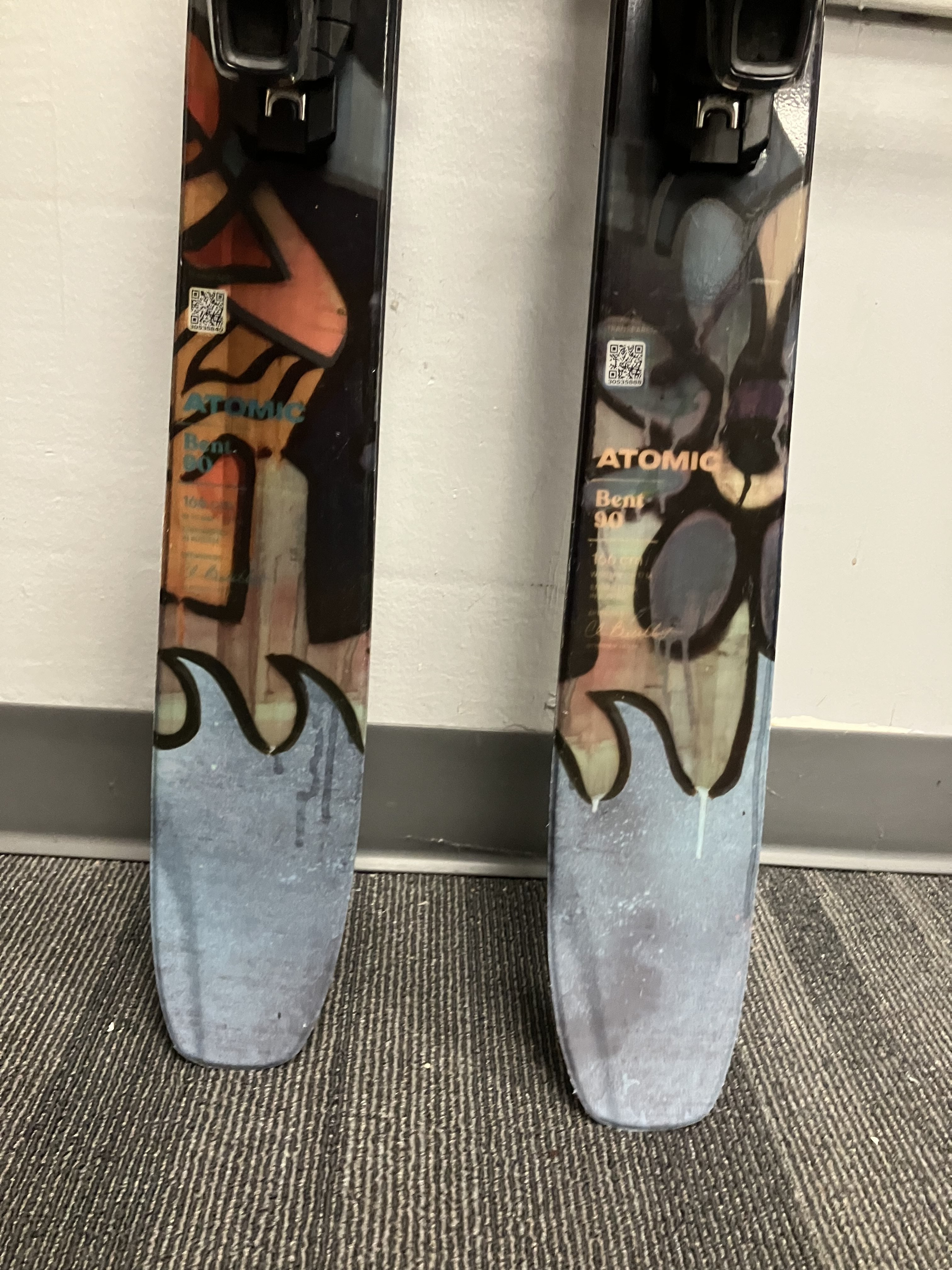 Atomic Bent 90 166cm Skis w/ Atomic Strive 11 Bindings Lightly Used 2026