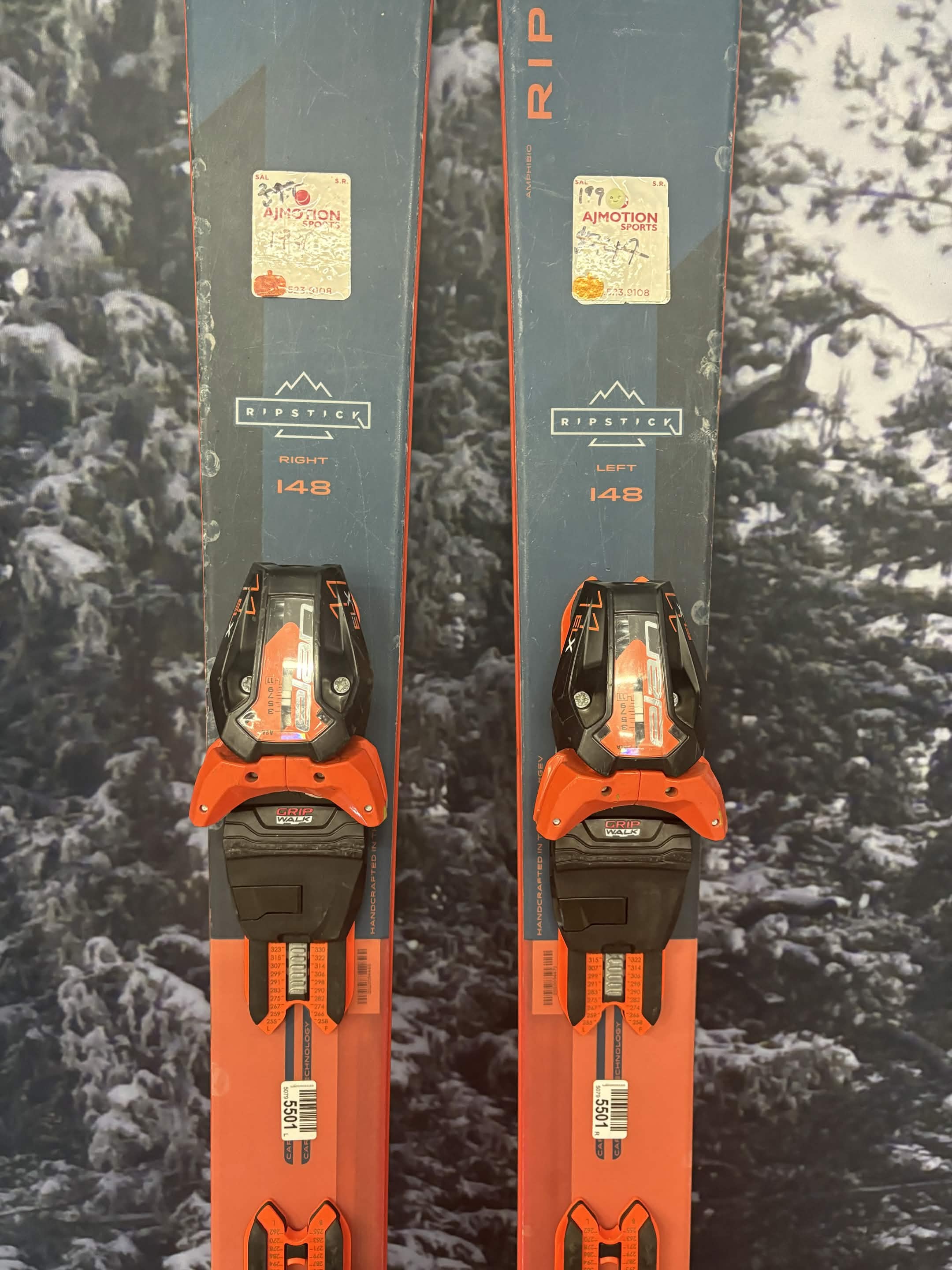 Elan Ripstick 88 R PS 148cm Skis w/ Other ELX 11.0 GW Shift Demo Binding - Used