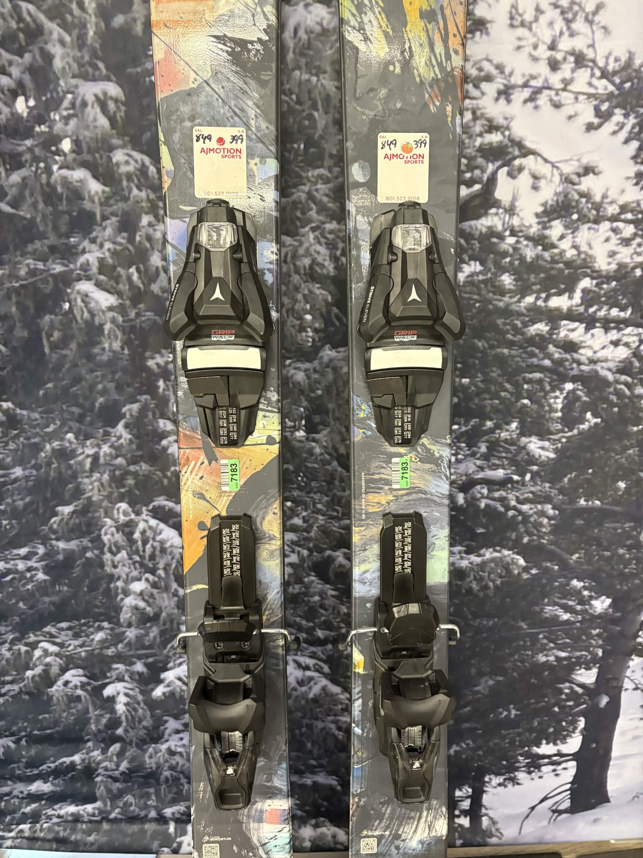 Atomic Bent Chetler 100 165cm Skis w/ ATOMIC NR Strive 11 GW ATO Demo Binding - New 2027