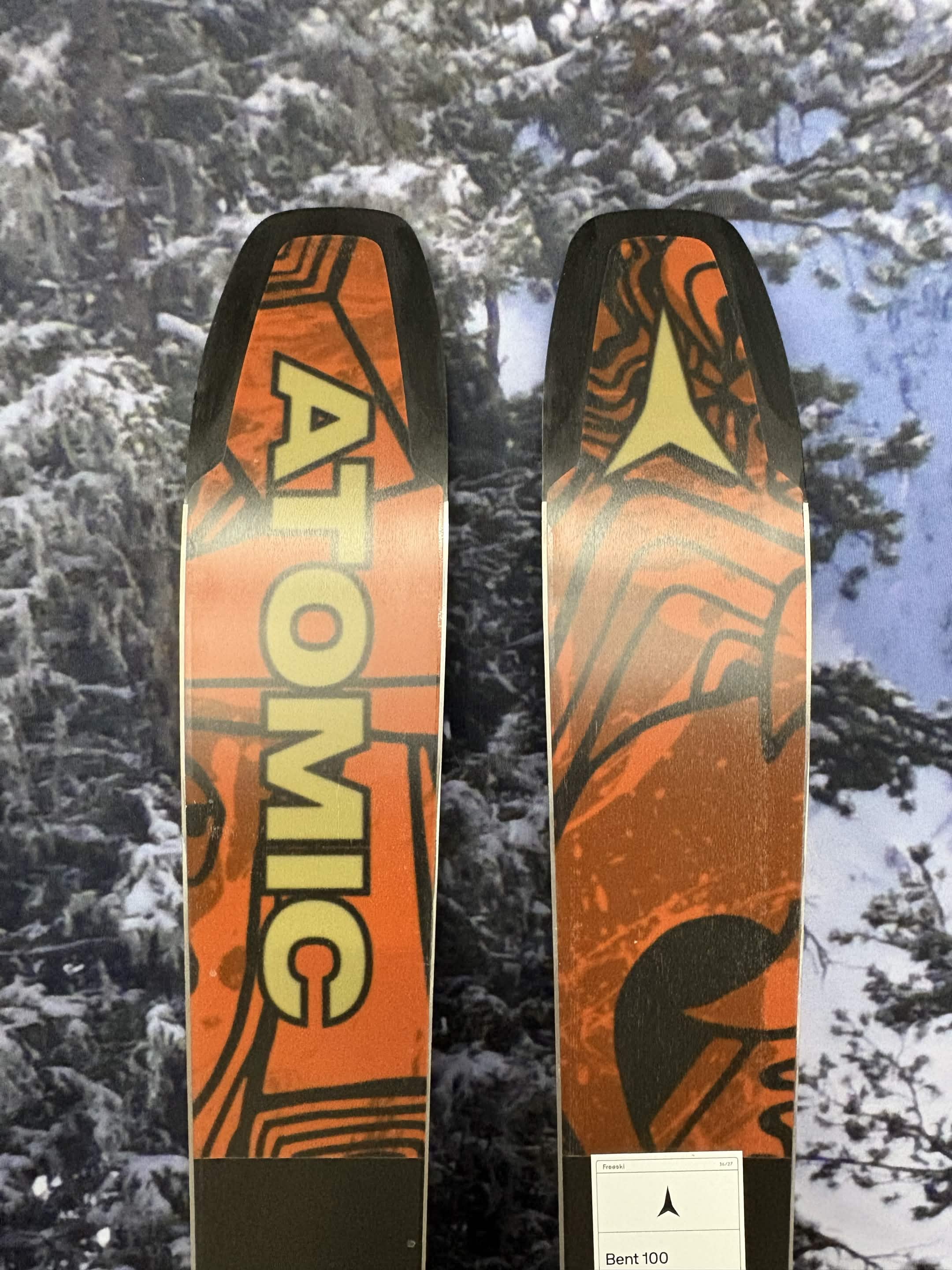 Atomic Bent Chetler 100 165cm Skis w/ ATOMIC NR Strive 11 GW ATO Demo Binding - New 2027