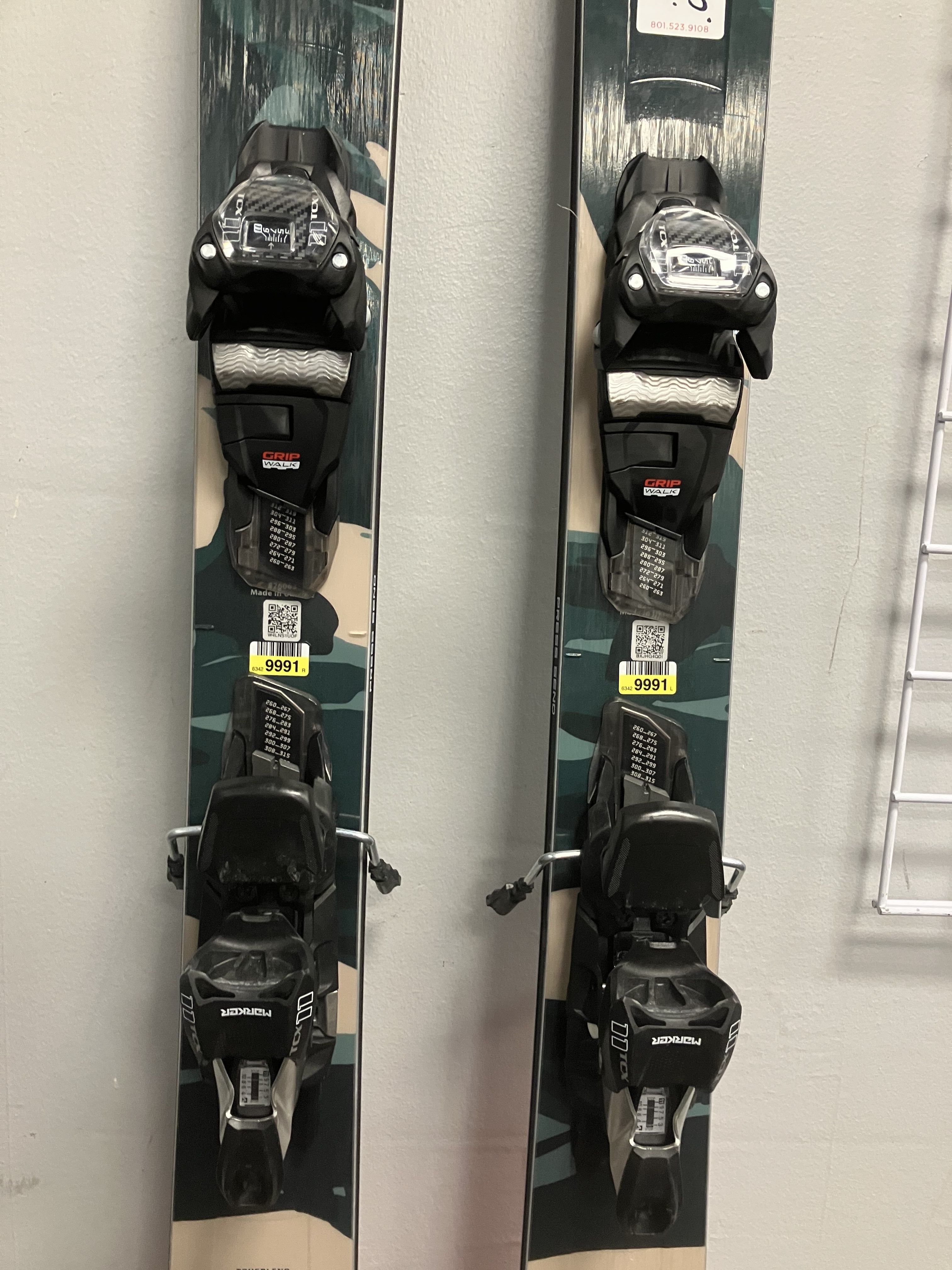 Blizzard Rustler 9 174cm Skis w/ Marker tcx 11 Demo Bindings- Lightly Used 2026
