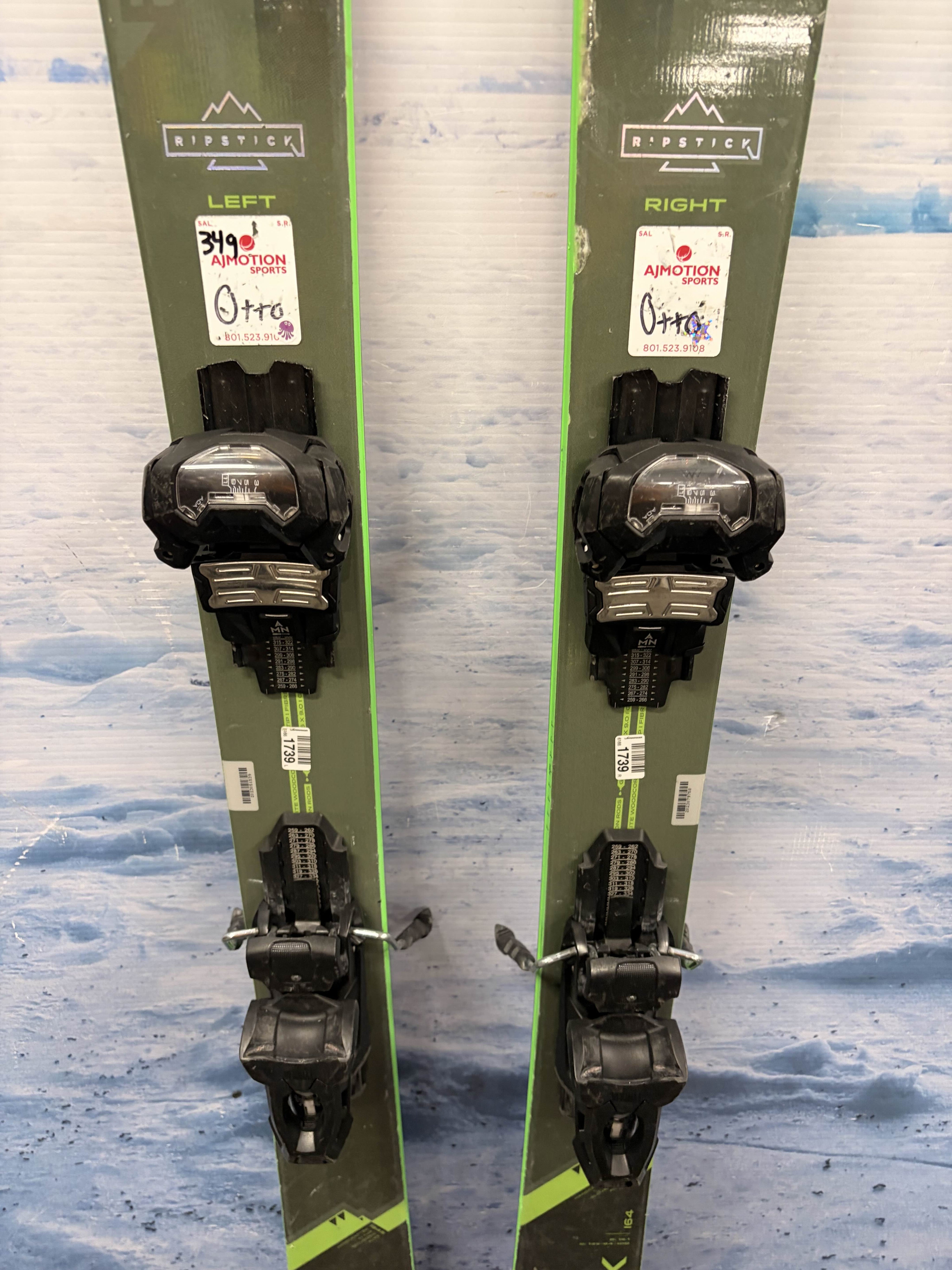 Used Elan Ripstick 96 Ski w/ Tyrolia Attack Demo Bindings - 164CM
