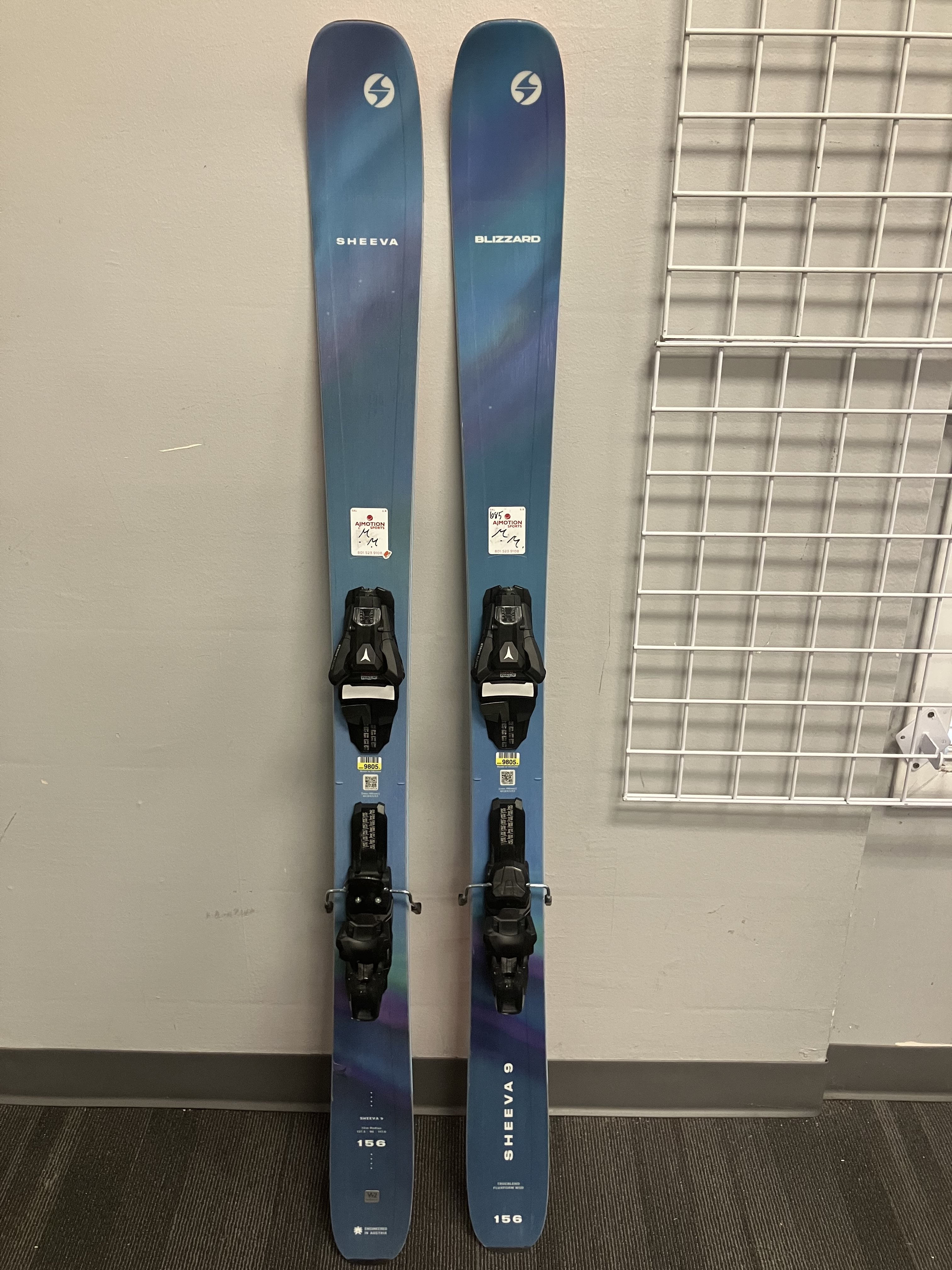 Blizzard Sheeva 9 156cm Skis w/ Atomic Strive 11 Demo Bindings Lightly Used 2026