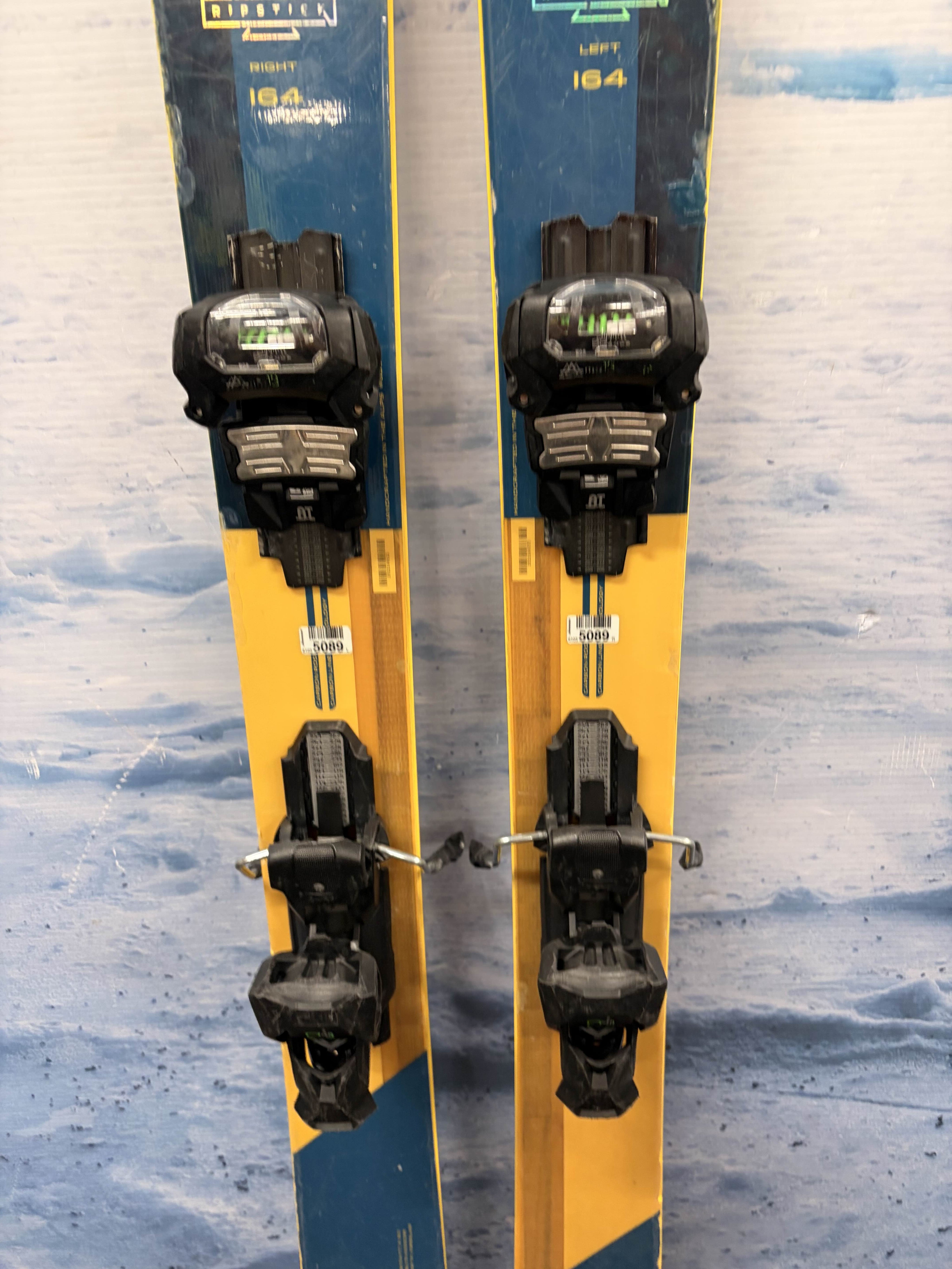 Used Elan Ripstick 106 Ski 164cm w/ Elan Attack 13 Rental Binding