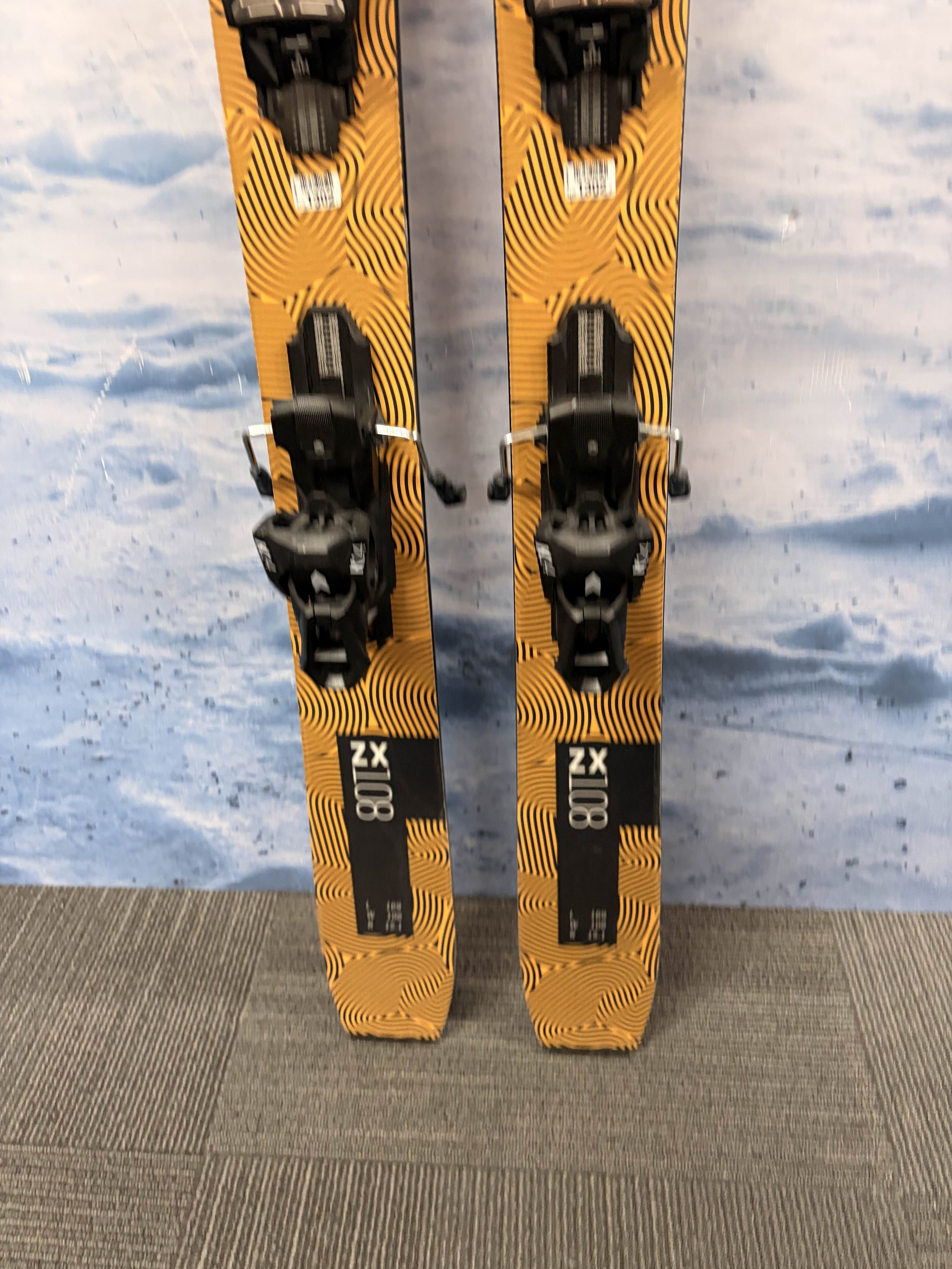 Used Kastle ZX108 169cm W/ Kastle Attack K14 Adjustable bindings