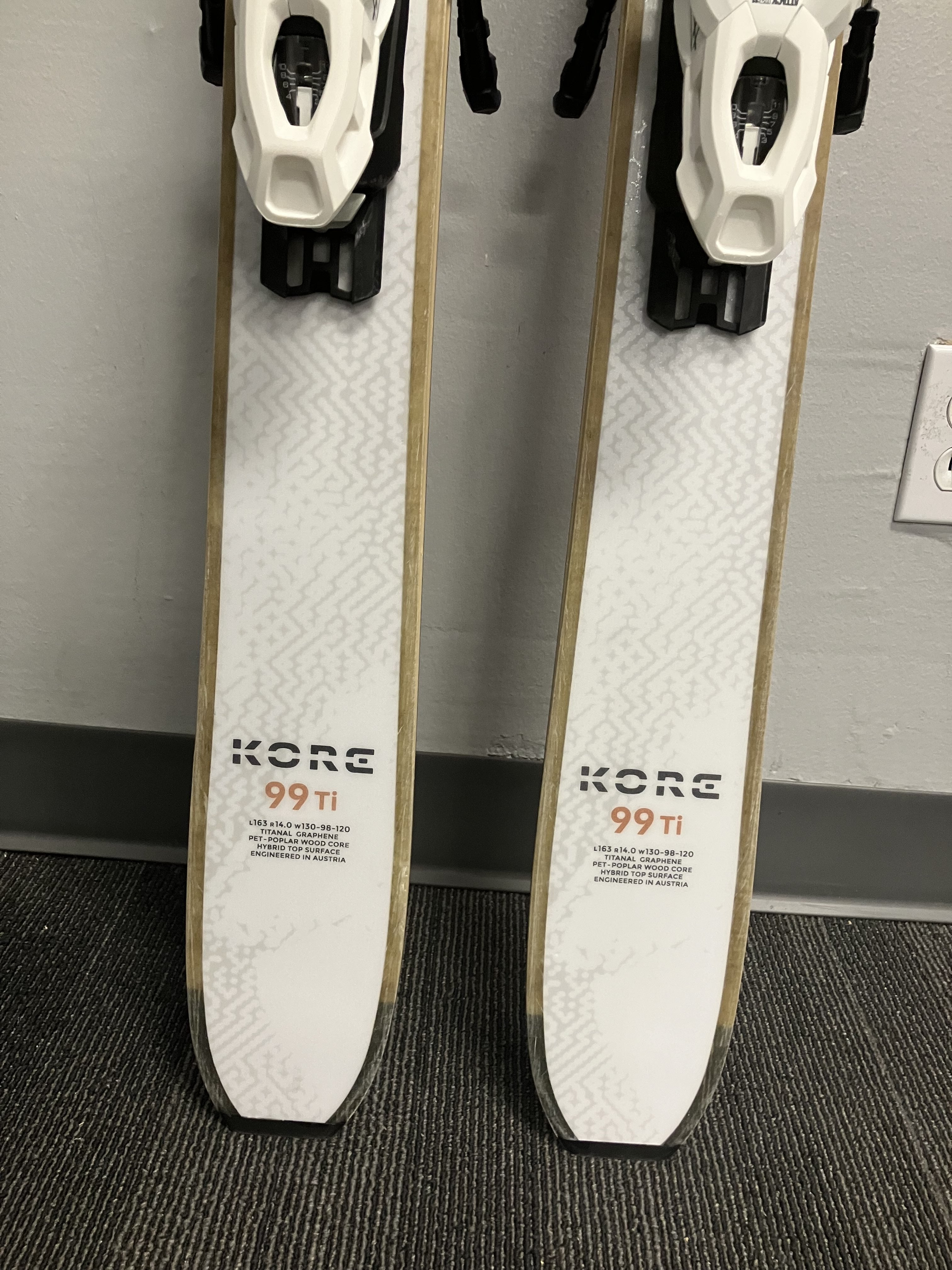 Head Kore 99 Ti 163cm Skis w/ Tyrolia Attack LYT 11 Bindings- Lightly Used 2026