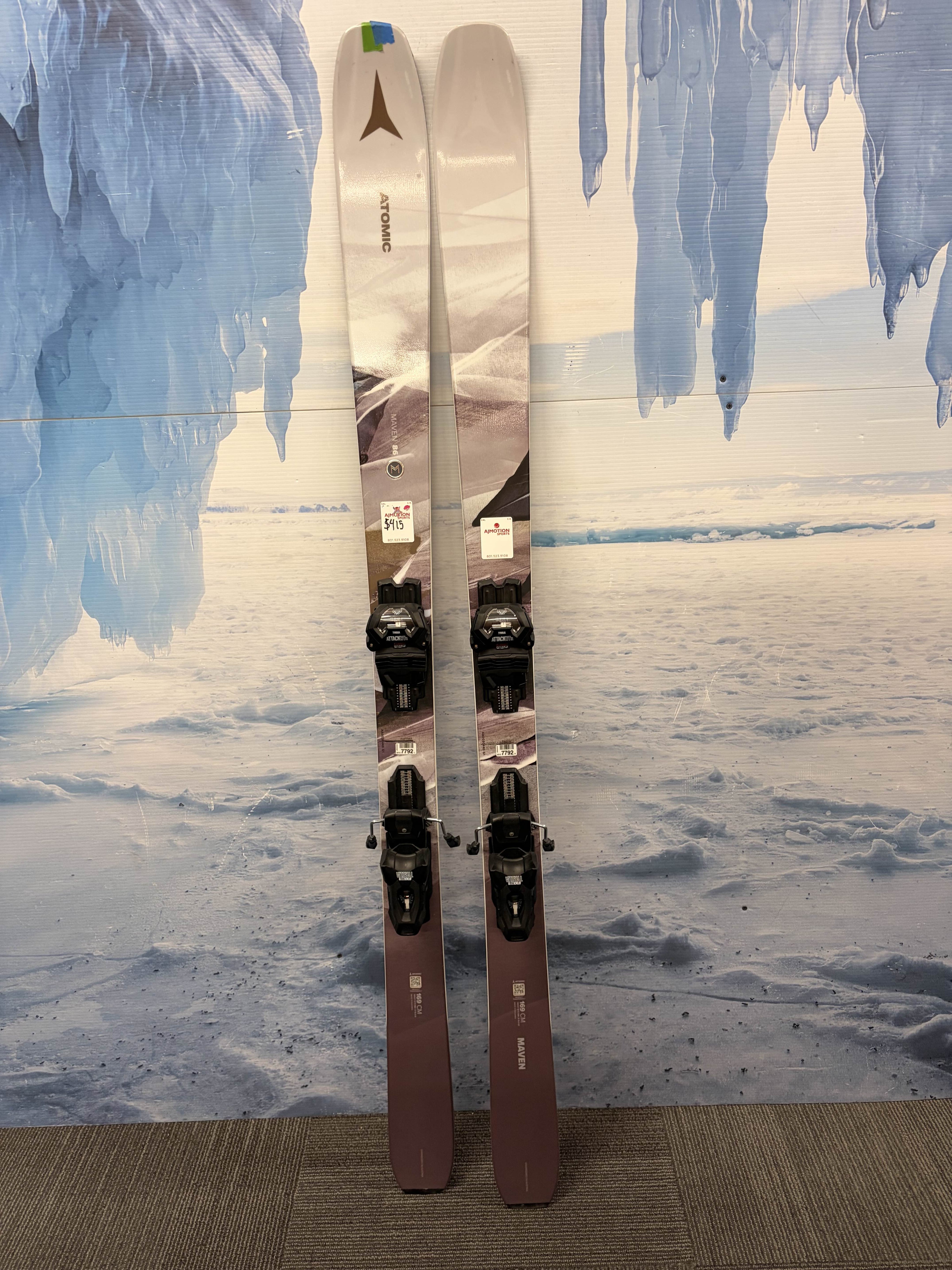 Lightly Used Atomic Maven 86 Skis - 169cm w/ Tyrollia Attack 11 Bindings