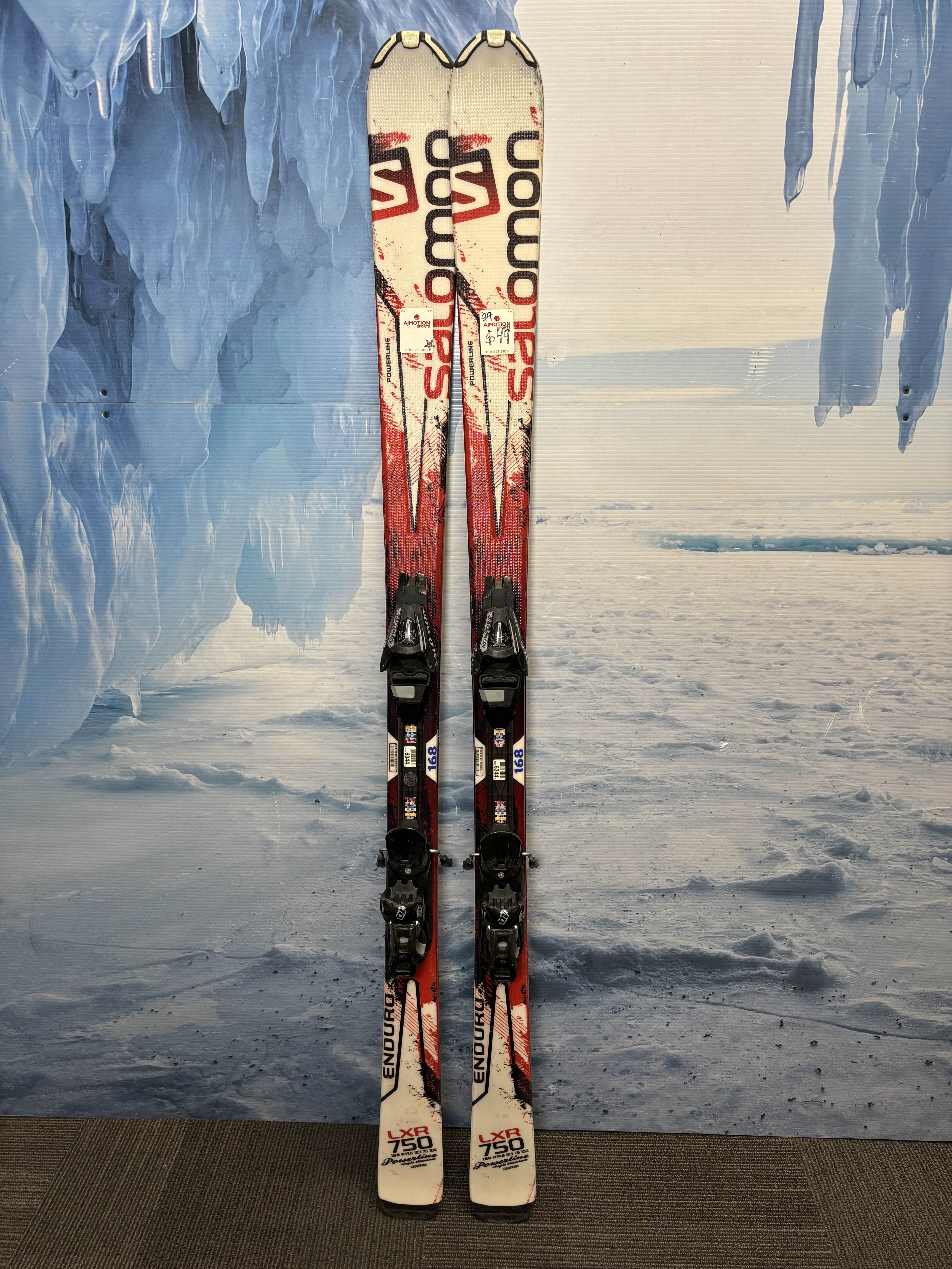 Used Salomon Enouro LXR 75 Ski 168cm w/ Salomon 10 Rental Binding