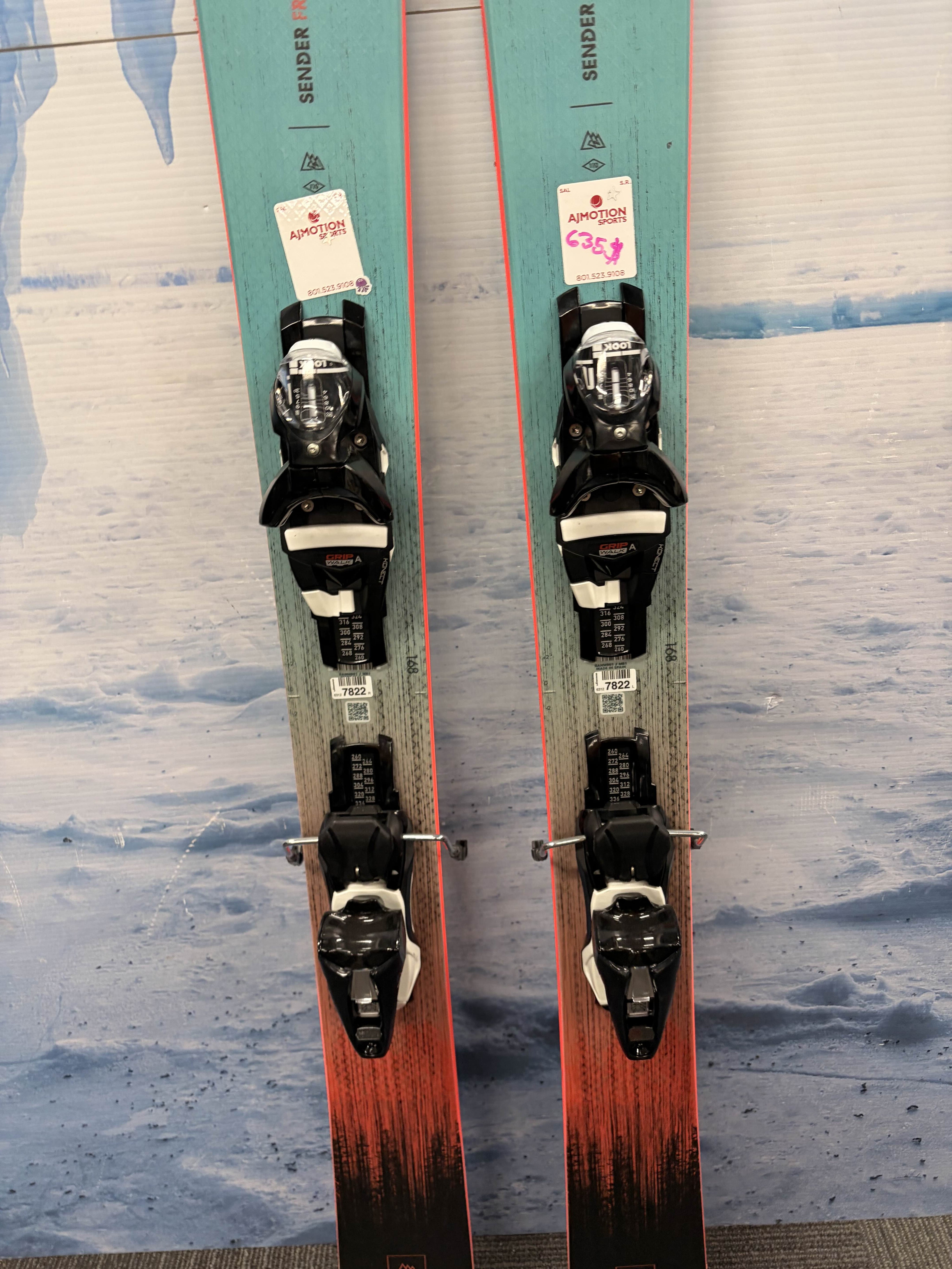Used 2025 Rossignol Sender Free 110 Ski w/ Look Express 12 Demo Bindings - 168CM