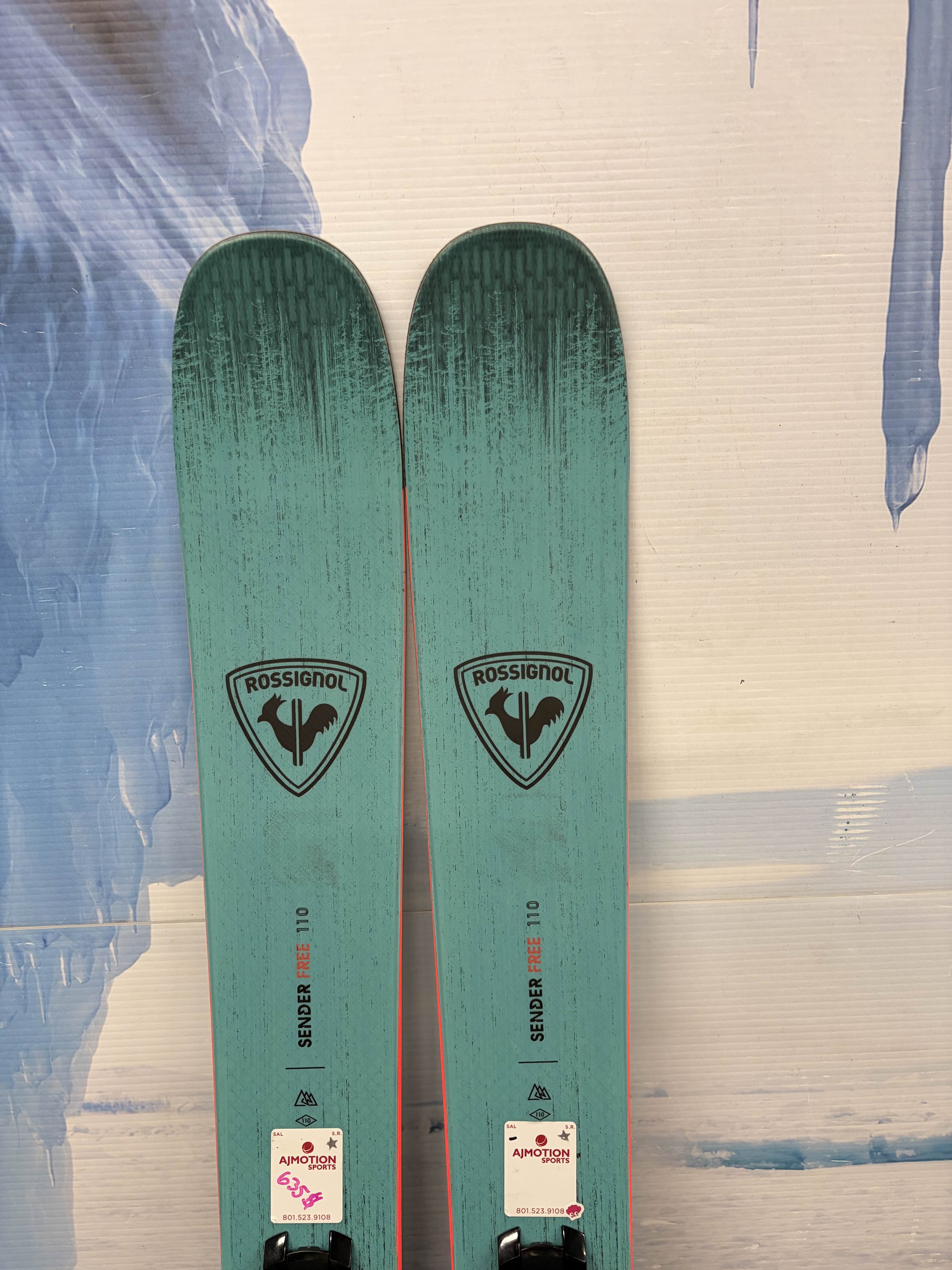 Used 2025 Rossignol Sender Free 110 Ski w/ Look Express 12 Demo Bindings - 168CM (Copy)