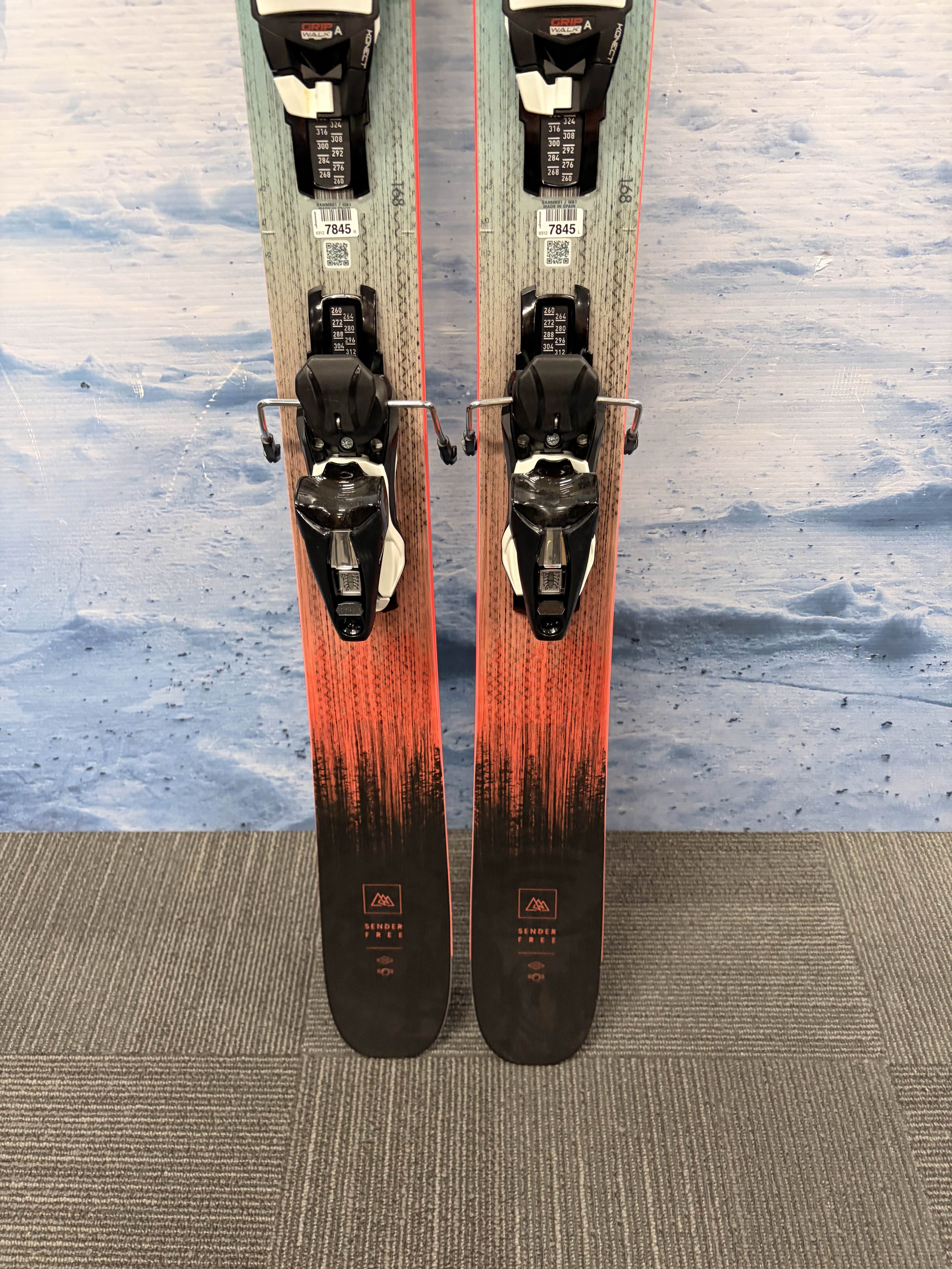 Used 2025 Rossignol Sender Free 110 Ski w/ Look Express 12 Demo Bindings - 168CM (Copy)
