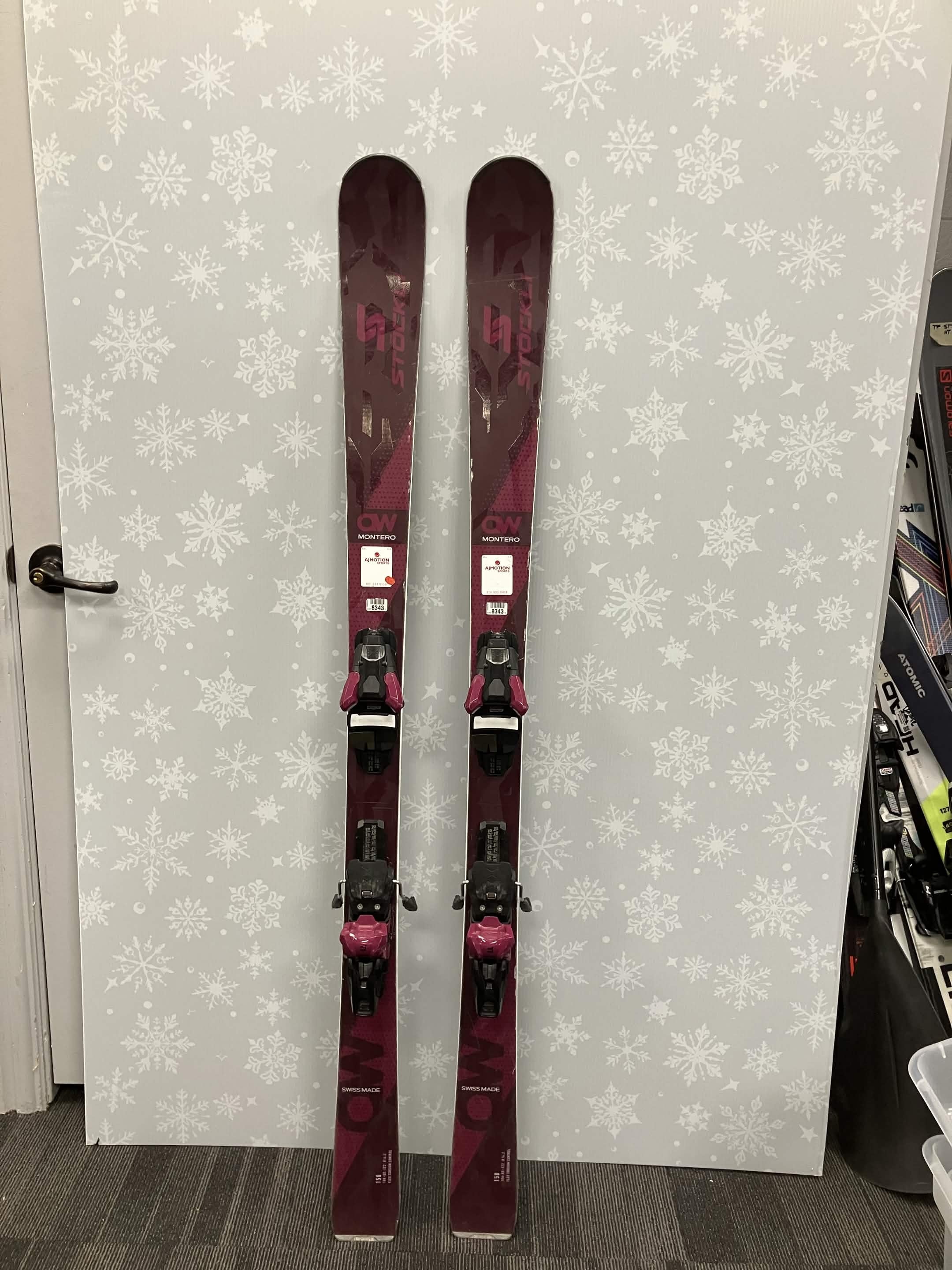 Stockli Montero AW 158cm Skis w/ SKITRAB Strive 11D SYS Demo Binding - Used