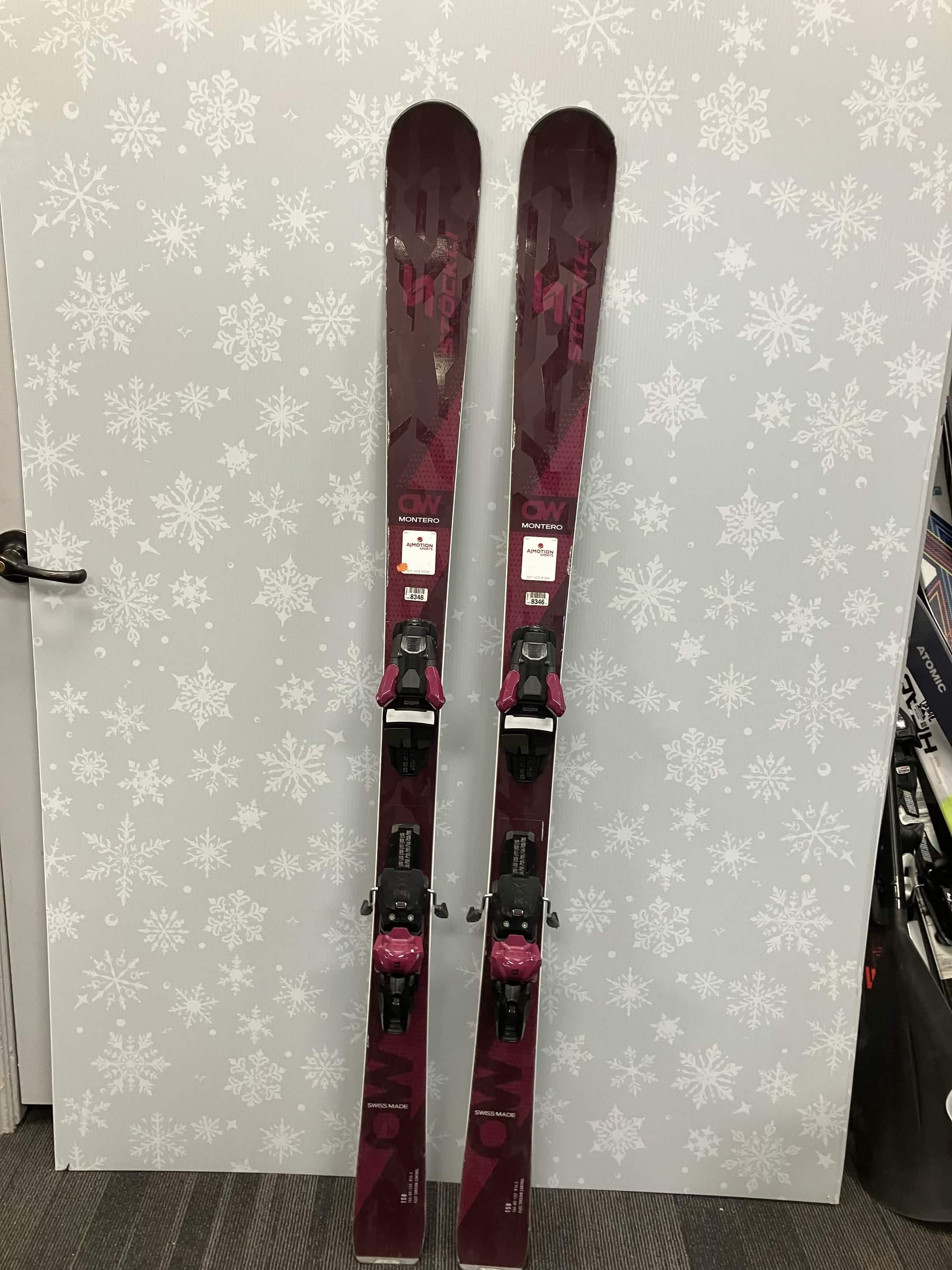 Stockli Montero AW 158cm Skis w/ SKITRAB Strive 11D SYS Demo Binding - Used