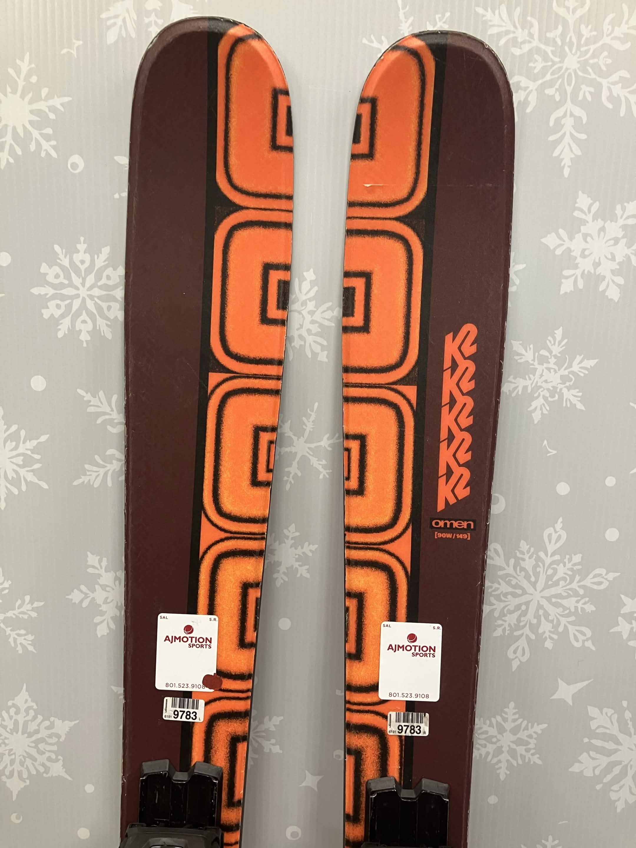 K2 Omen 90W 149cm Skis w/ FISCHER Attack 11 LYT Demo Binding - Used