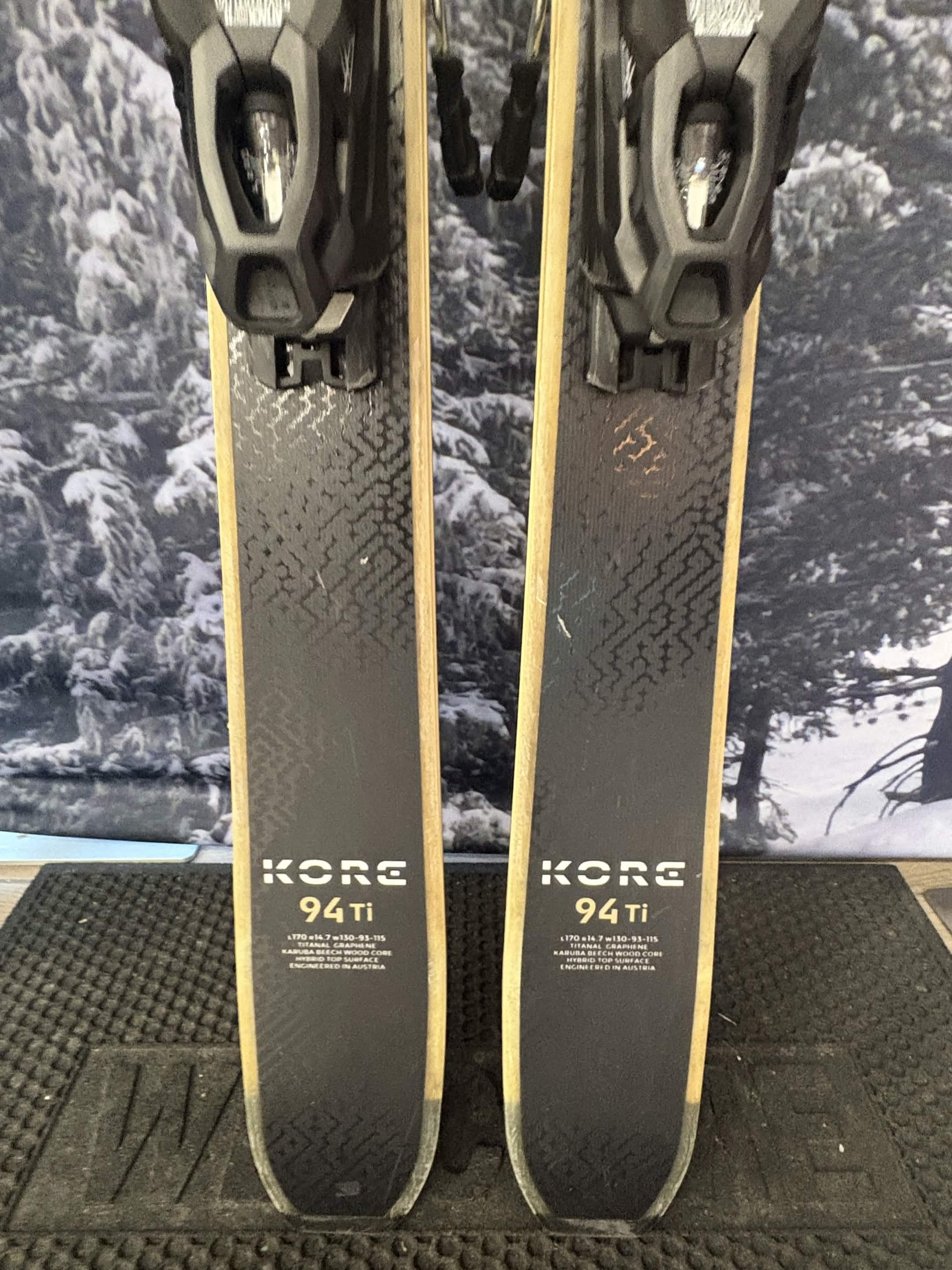 Head Kore 94 Ti 170cm Skis w/ TYROLIA Attack 11 LYT Demo Binding - Used (2026)