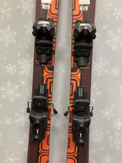 K2 Omen 90W 159cm Skis w/ FISCHER Attack 11 LYT Demo Binding - Used