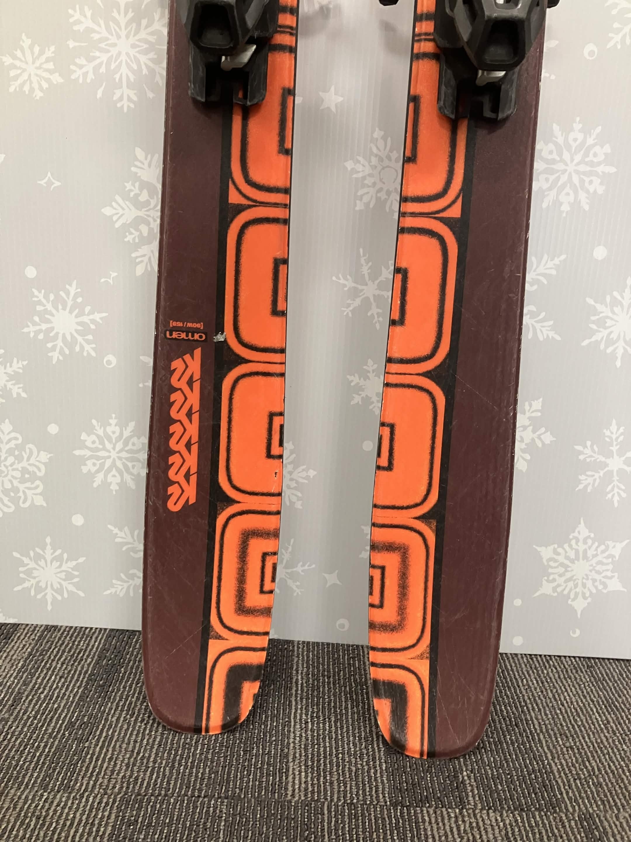 K2 Omen 90W 159cm Skis w/ FISCHER Attack 11 LYT Demo Binding - Used