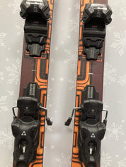 K2 Omen 90W 169cm Skis w/ FISCHER Attack 11 LYT Demo Binding - Used