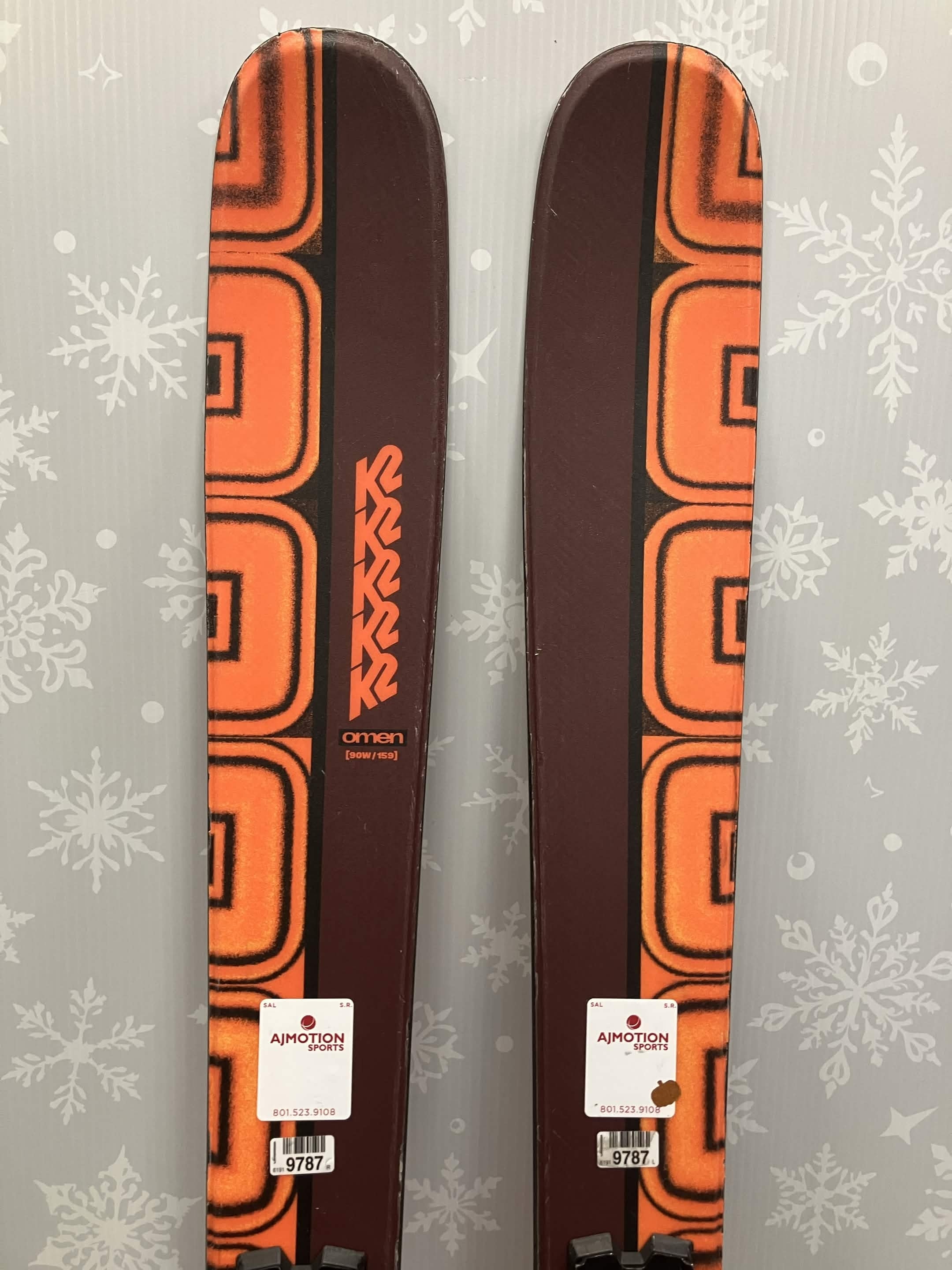 K2 Omen 90W 159cm Skis w/ FISCHER Attack 11 LYT Demo Binding - Used