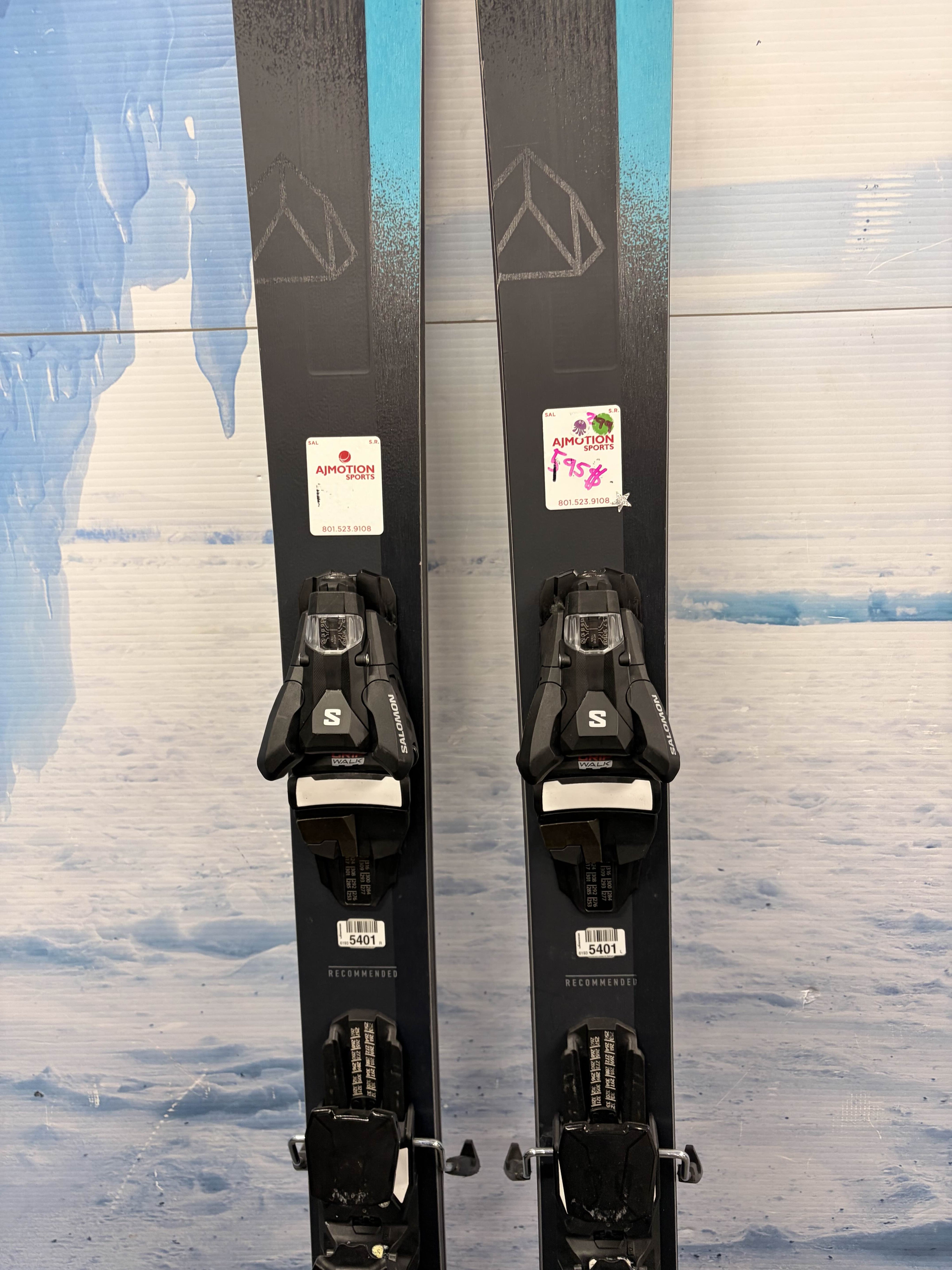 Used Salomon Stance 90 Skis 180cm w/ Strive 13 GW Demo Bindings (2025)